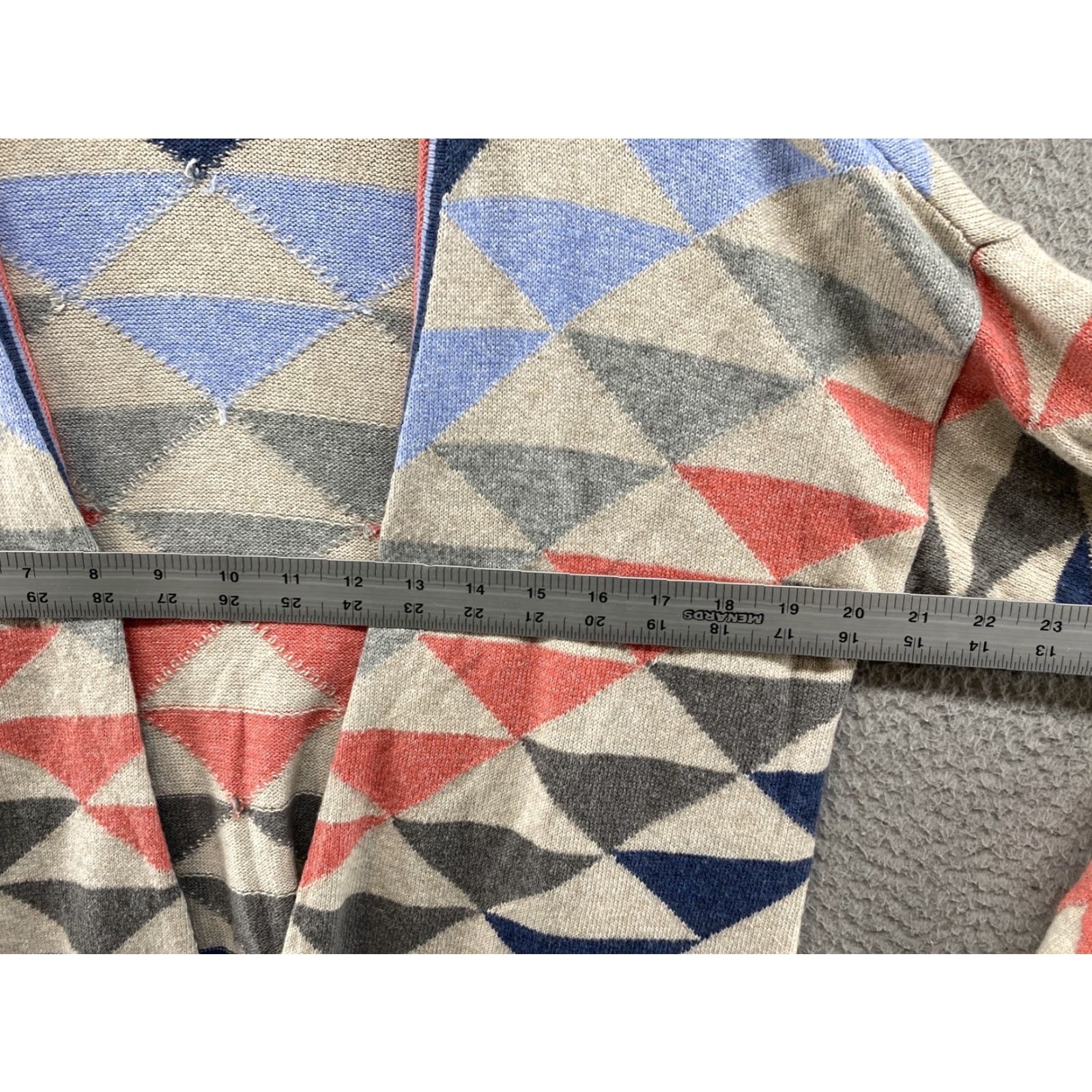 J. Jill VINTAGE J Jill Beige Aztec Print Open Front Knit Cardigan Sweater Women’s Size Small Size S / US 4 / IT 40 - 4 Thumbnail