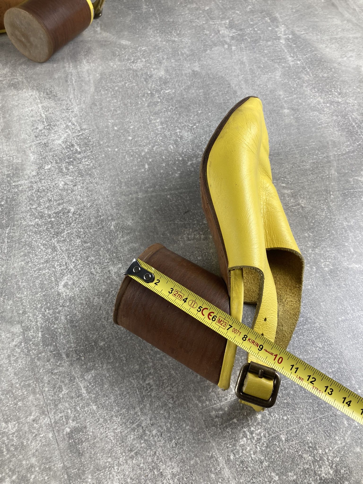 Maison Margiela Maison Margiela vintage yellow leather heel sandals Size US 7.5 / IT 37.5 - 10 Thumbnail