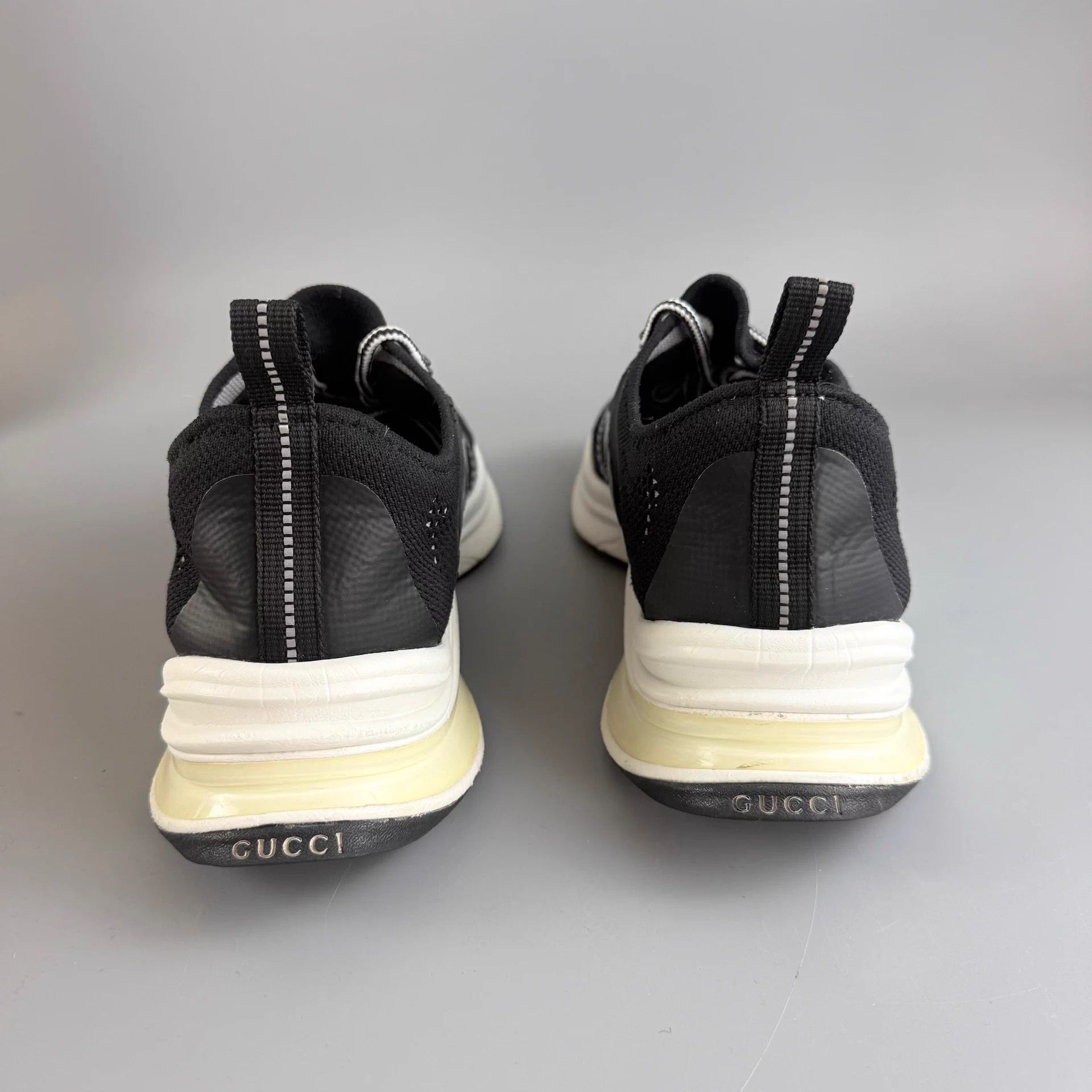 Gucci Gucci Black & White GG Lace-up Sneakers EUR42.5 95New Size US 8.5 / EU 41-42 - 3 Thumbnail