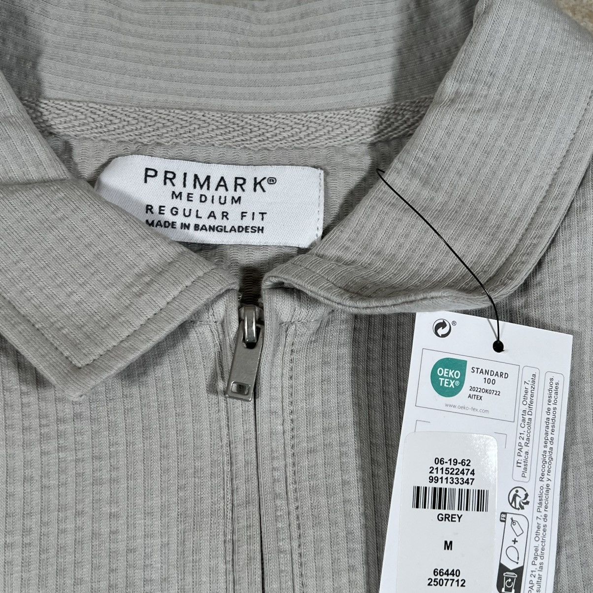 Primark Nwt Primark Zipper Closure Polo Shirt Grey Size M Size US M / EU 48-50 / 2 - 4 Thumbnail
