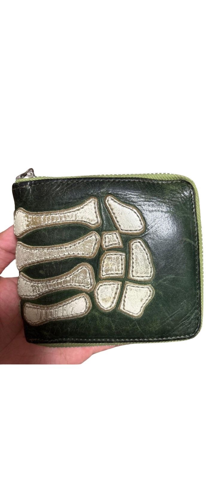 Kapital KAPITAL Thumb-Up Bone Hand Zip Wallet Size ONE SIZE - 1 Thumbnail