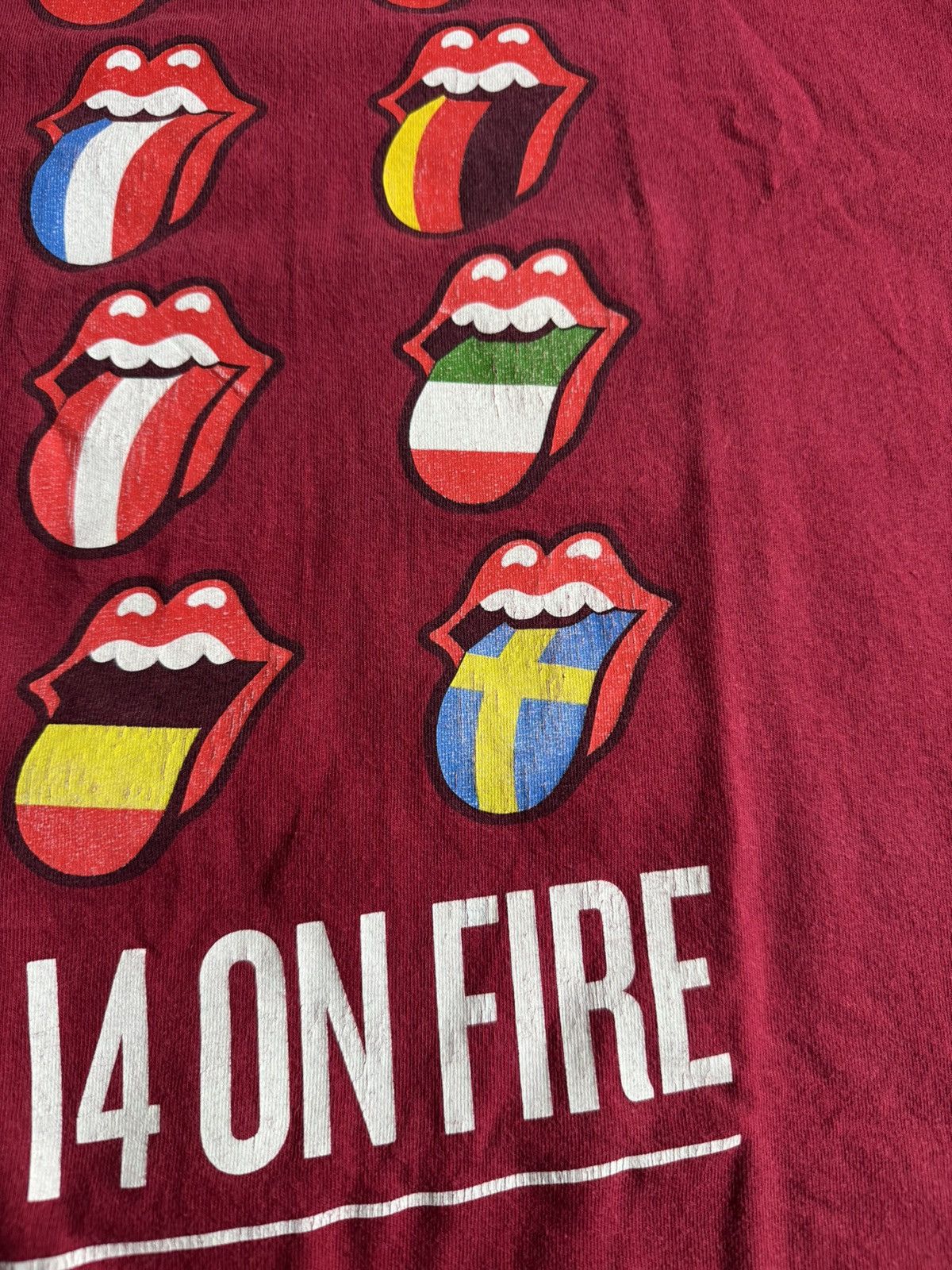 Band Tees × Vintage Rolling Stones XL Tour 2014 tee T-shirt vintage I4 On Fire 🔥 Size US XL / EU 56 / 4 - 9 Thumbnail