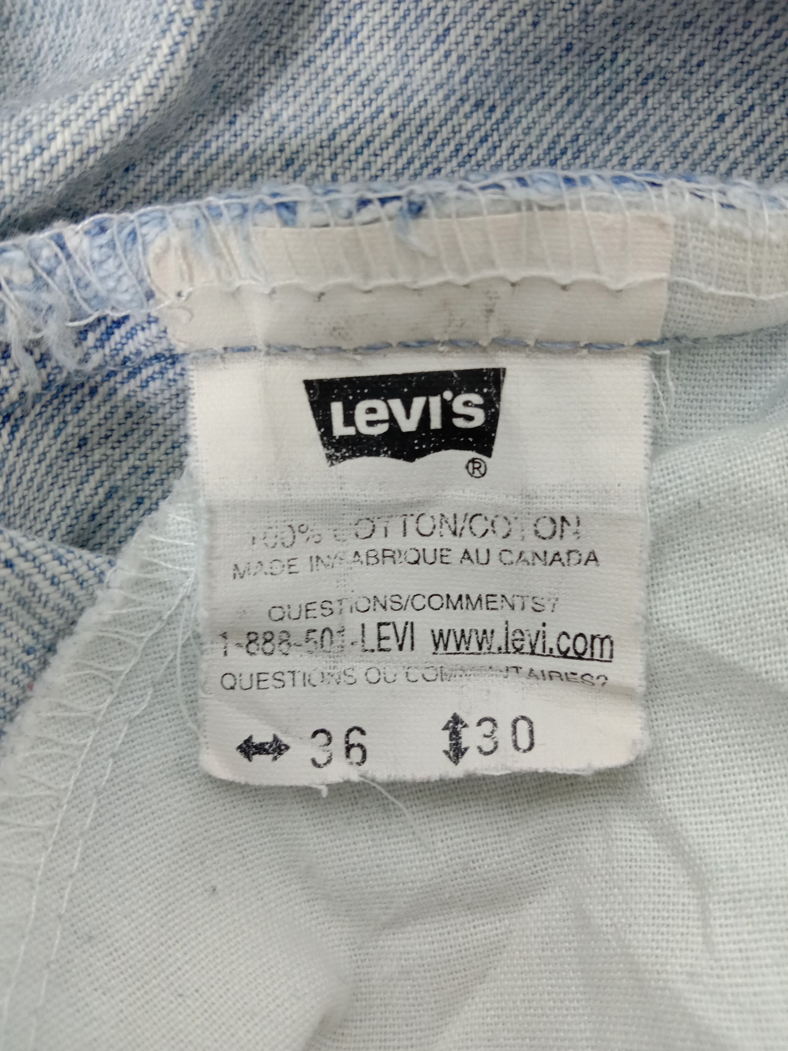 Levi's Vintage 90s Levi's 506 Orange Tab Jeans Light Wash Denim Size US 36 / EU 52 - 13 Thumbnail