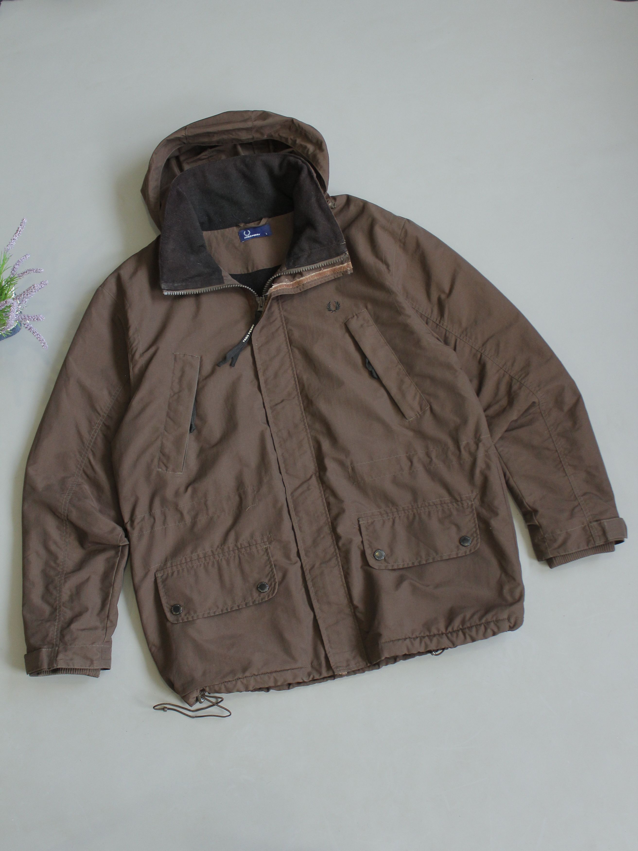 Fred Perry FRED PERRY PARKA MENS JACKET IN BROWN L Size US L / EU 52-54 / 3 - 1 Thumbnail