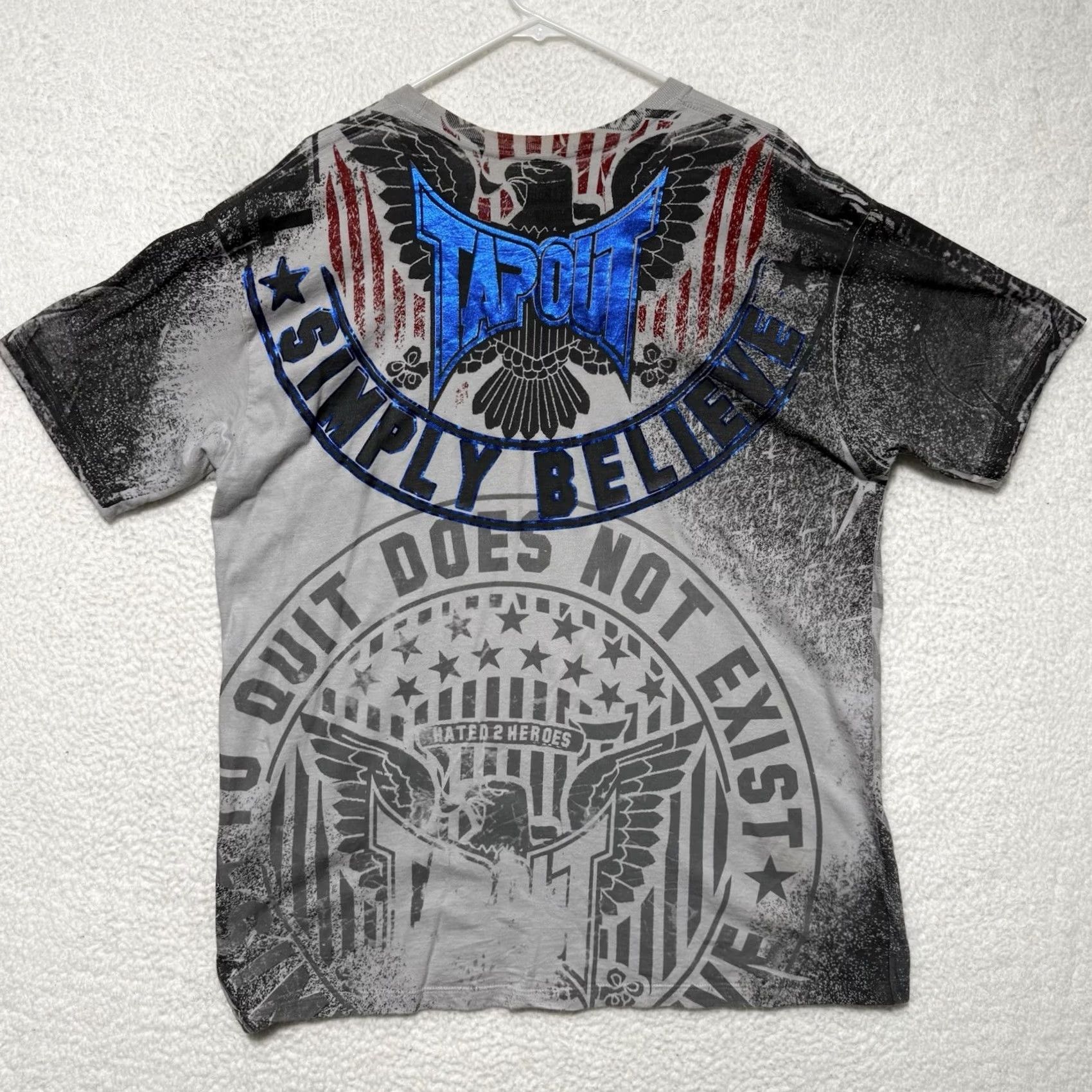 Tapout VINTAGE Tapout T-Shirt Gray XL Men Crew Neck Short Sleeve 2000s Retro Grunge Hip Hop Punk USA Size US XL / EU 56 / 4 - 3 Thumbnail