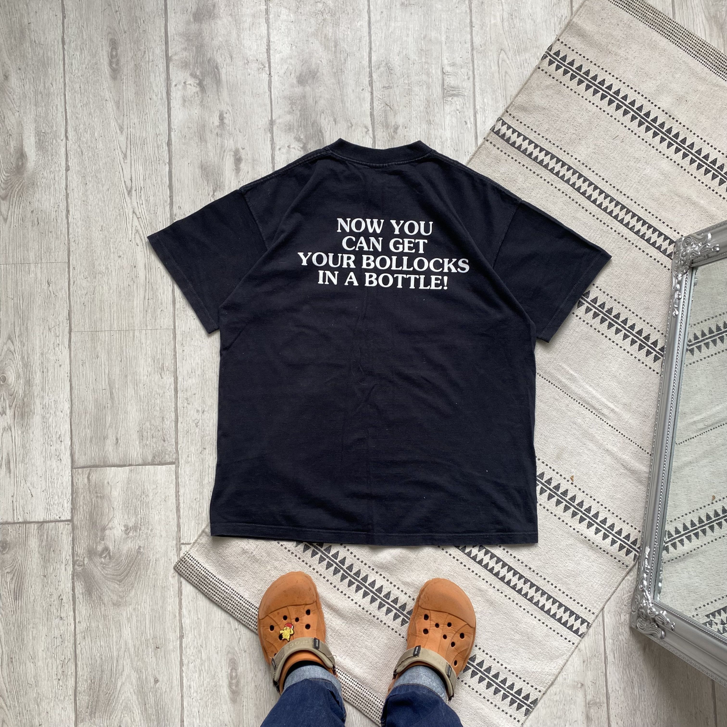 Budweiser 🍻 Vintage 90s Dogs Bollocks Beer tee Corona Stella Artois Size US XL / EU 56 / 4 - 7 Thumbnail
