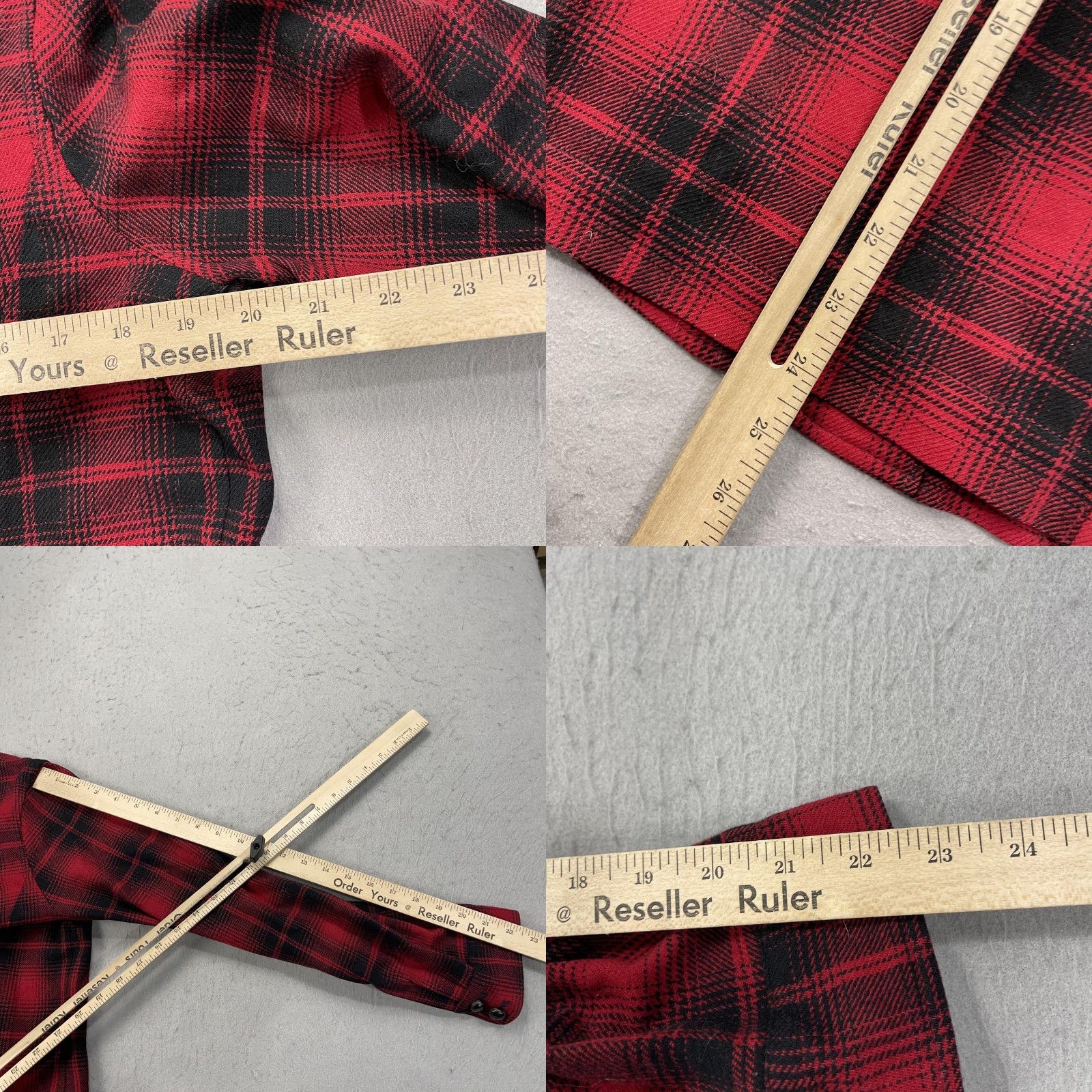 Pendleton VINTAGE Pendleton Jacket Womens M Red Plaid 100% Wool Button Front Lined Flannel Size M / US 6-8 / IT 42-44 - 8 Thumbnail