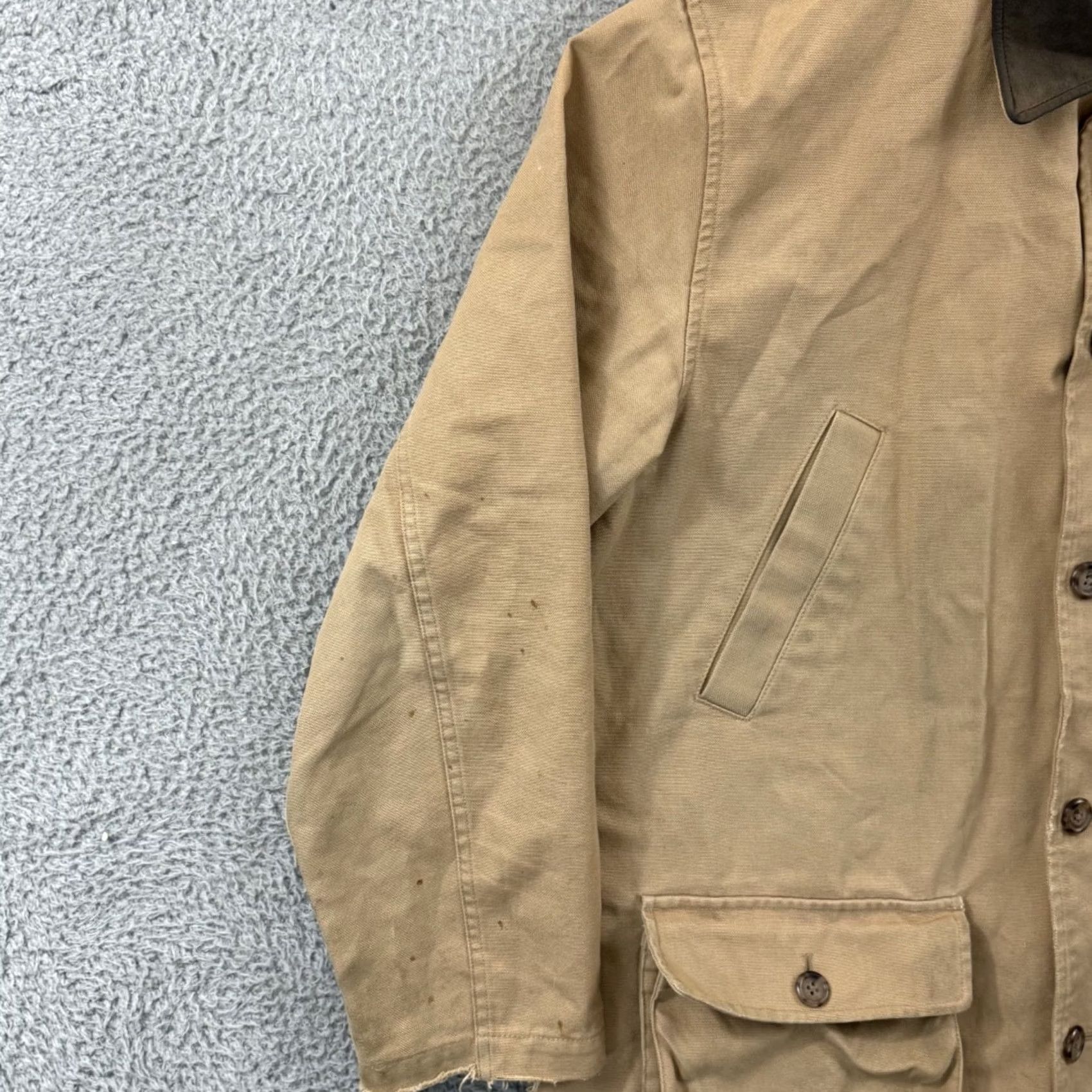 Lands' End Lands End Field Jacket Mens Large Brown Canvas Barn Chore Utility Coat Outdoor Size US L / EU 52-54 / 3 - 4 Thumbnail