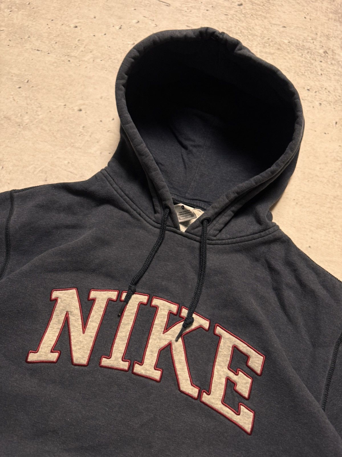 Nike × Vintage NIKE VINTAGE CENTER LOGO OVERSIZE BOXY HOODIE Size US XL / EU 56 / 4 - 4 Thumbnail