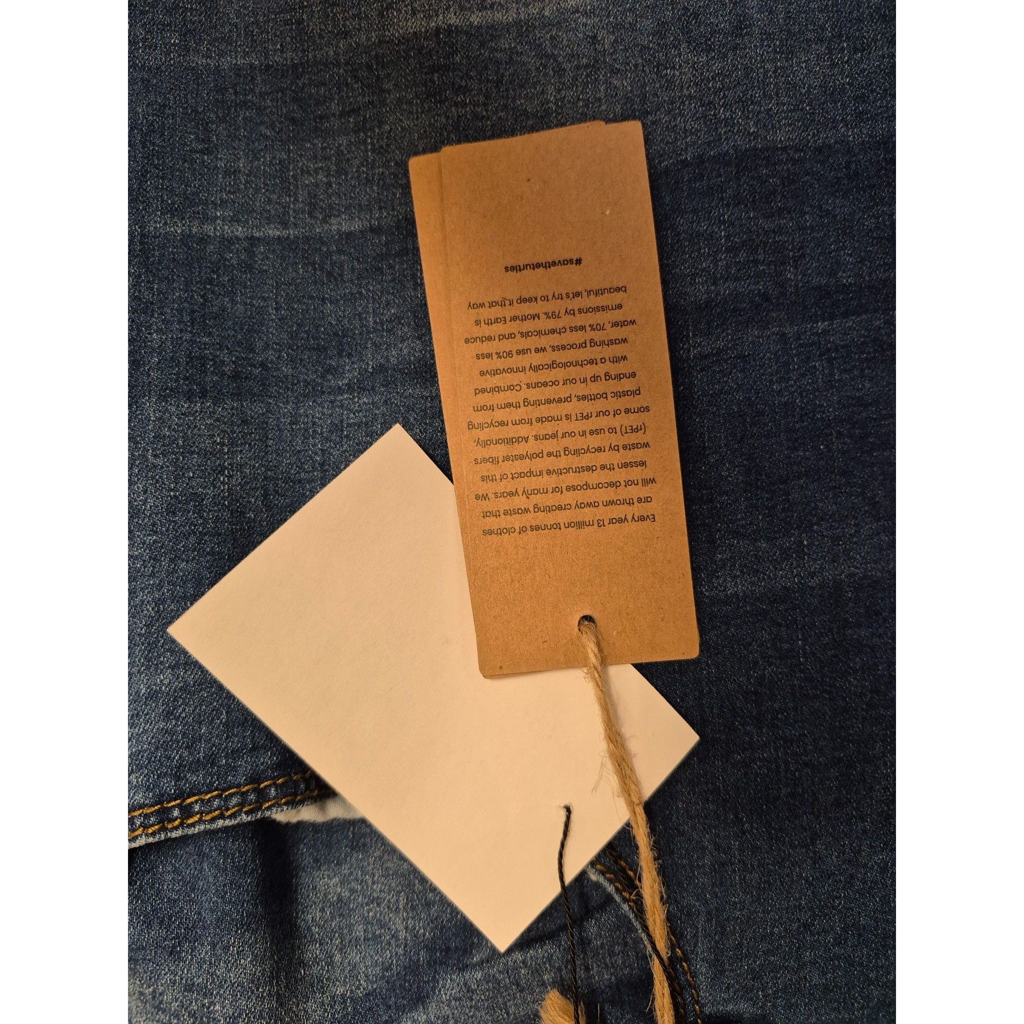 Other Women's High-Waisted Distressed Skinny Jeans Size 18 Blue Tu Size 40" / US 18 - 3 Thumbnail