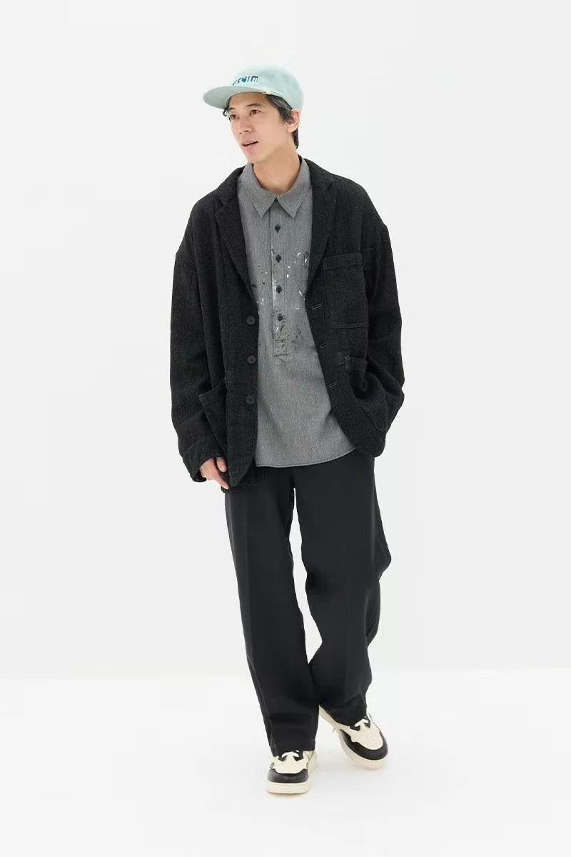 Visvim VISVIM 26SS RAILWOOD JKT Wool & Hemp Twill Jacket Size US M / EU 48-50 / 2 - 8 Thumbnail