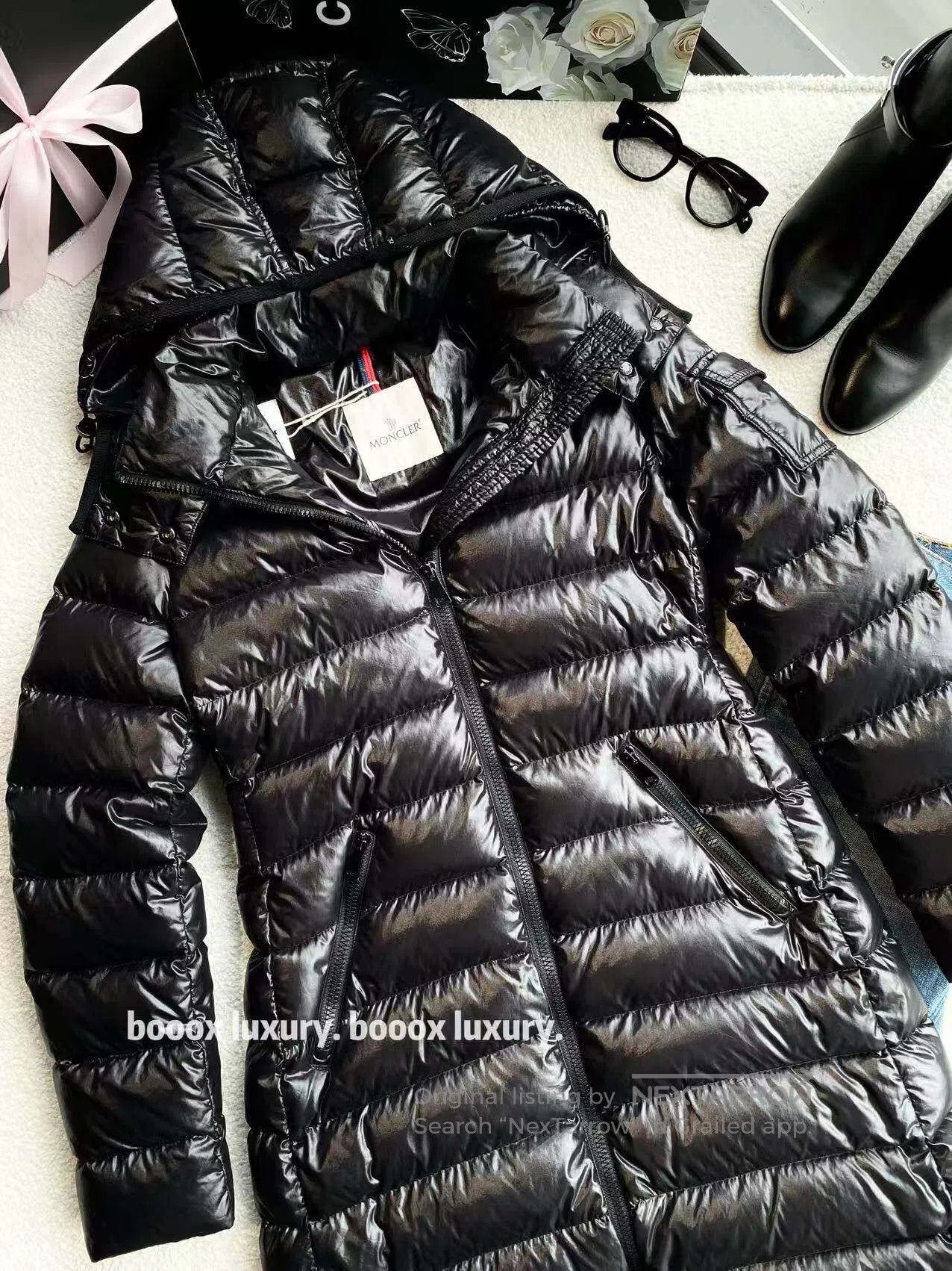 Moncler Moncler Size 1 MOKA series logo hooded down jacket| Size S / US 4 / IT 40 - 1 Thumbnail