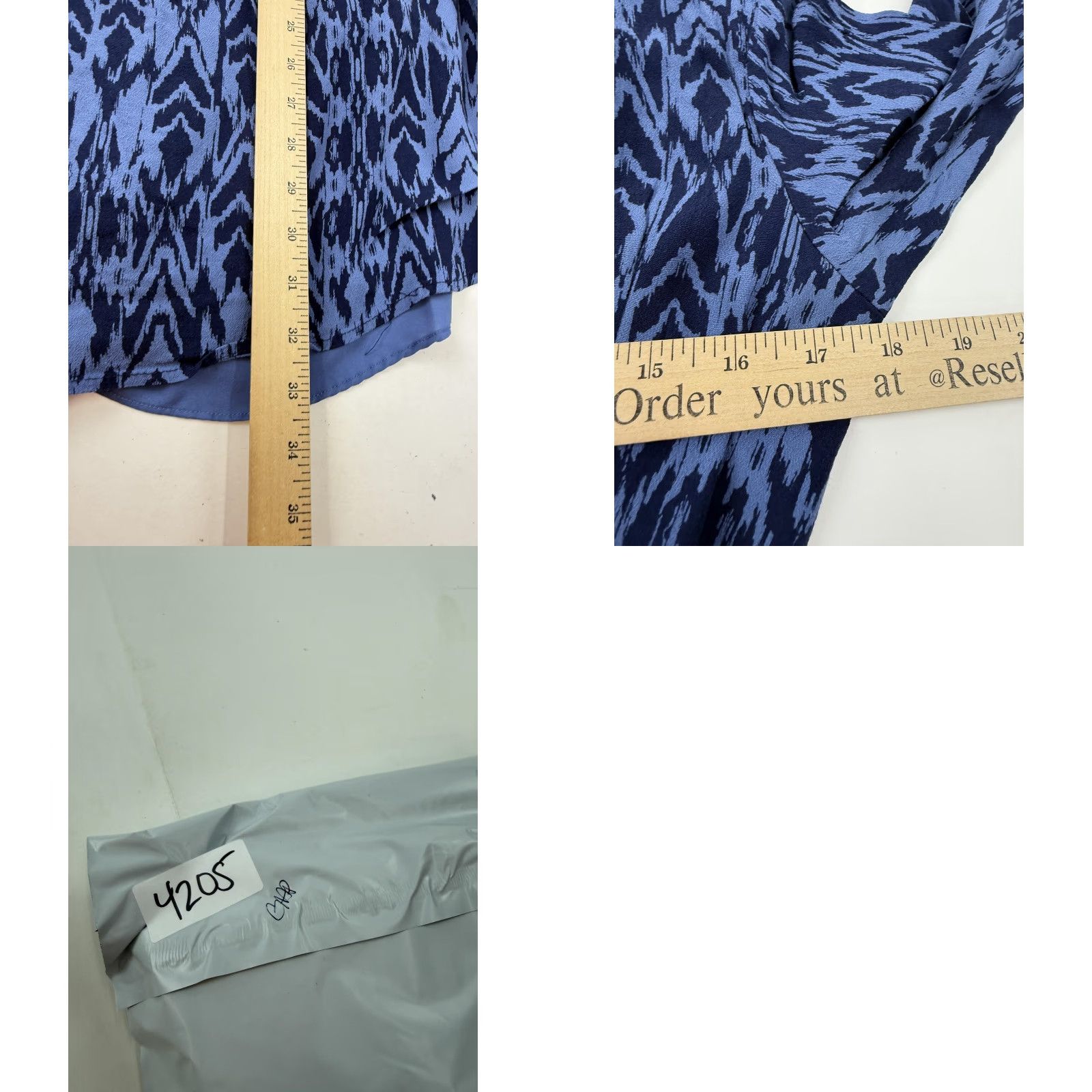 Gap Gap Dress Womens Medium Blue Geometric Long Sleeve V Neck Blouson Lined Mini Size M / US 6-8 / IT 42-44 - 8 Thumbnail