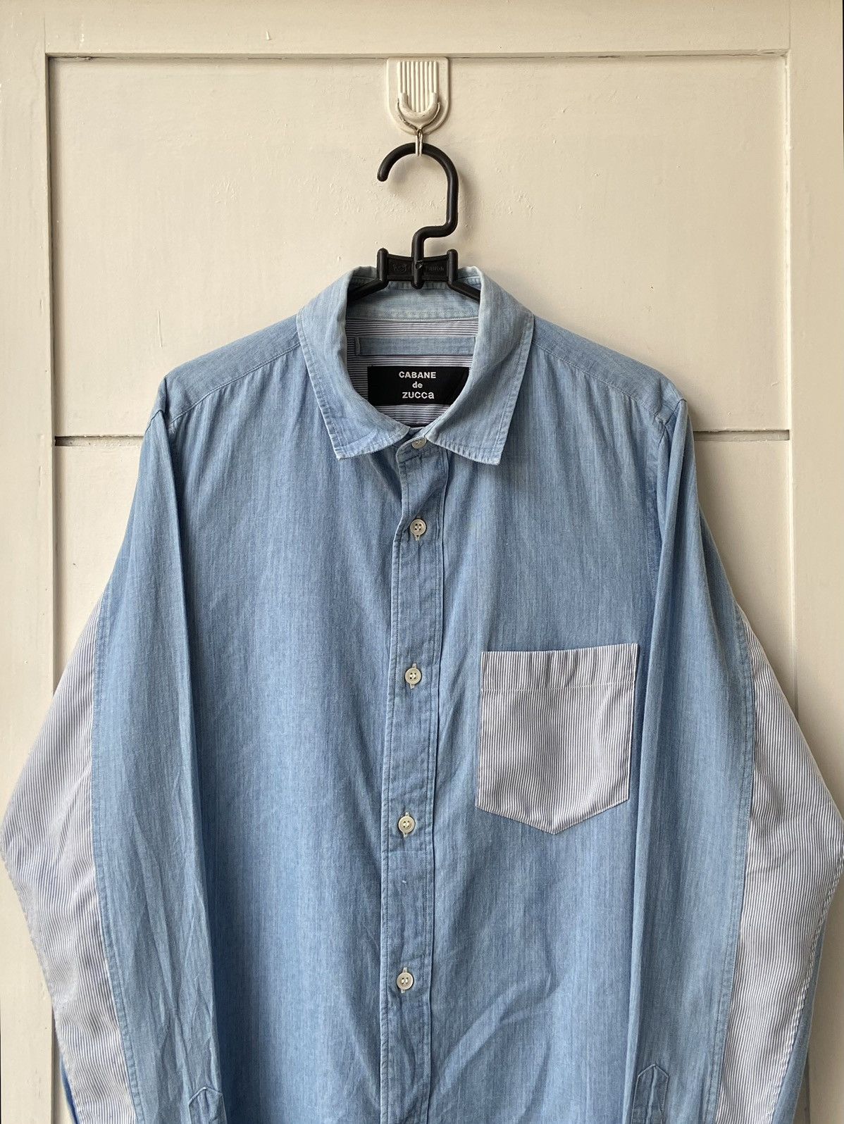 CABANE de ZUCCa × Issey Miyake CABANE De ZUCCA Blue Shirt Size US S / EU 44-46 / 1 - 11 Thumbnail