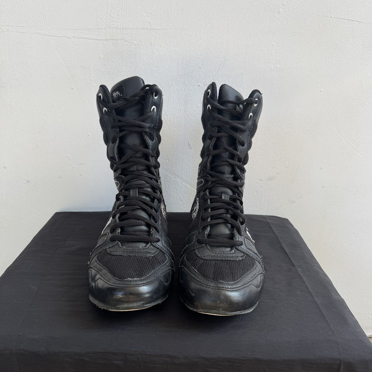 Lonsdale Lonsdale black high lace up boxing wrestling boots Size US 7.5 / IT 37.5 - 4 Thumbnail