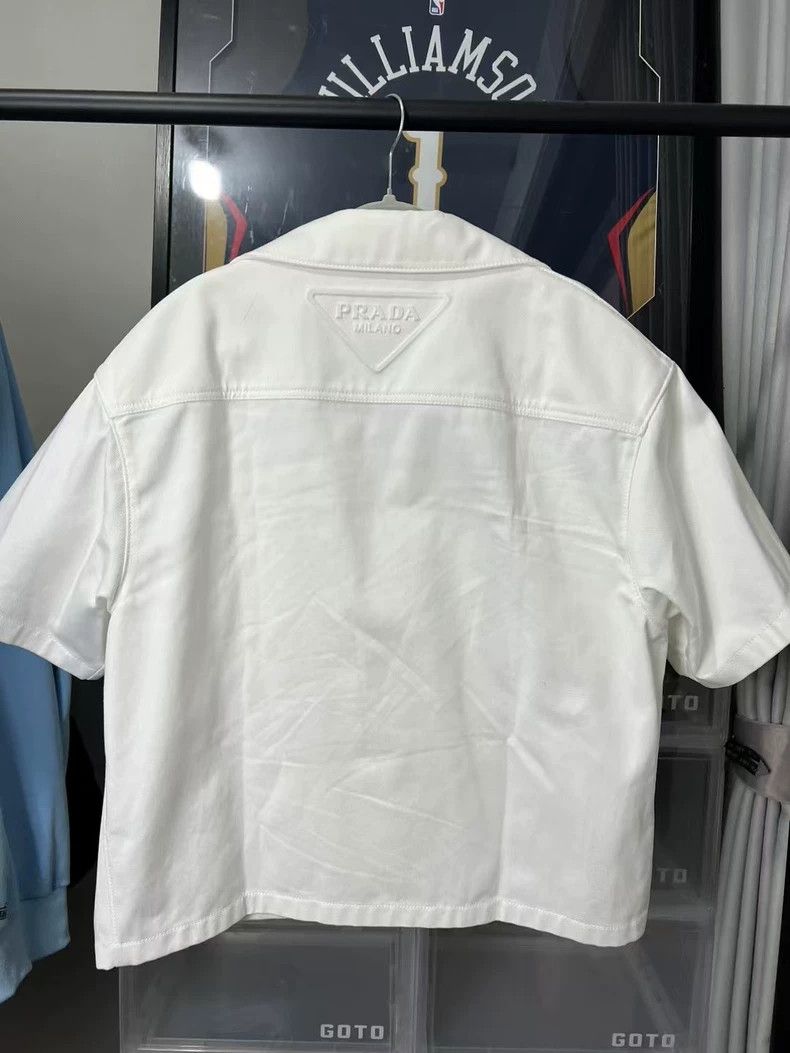 Prada Prada Denim triangle short-sleeved shirt 2501-Nextarrow Size US S / EU 44-46 / 1 - 2 Thumbnail
