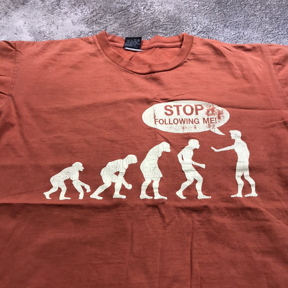 Vintage 90s Sun Faded Graphic Tee Funny Print Skate Boxy M