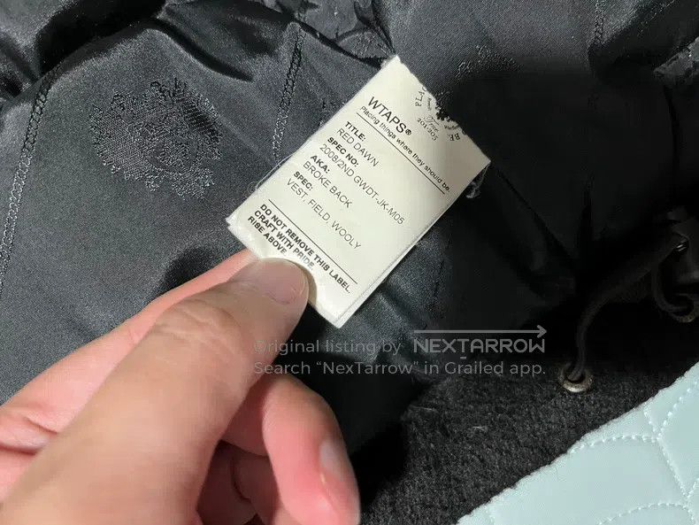 Wtaps Wtaps Military-style black leather down jacket Size US L / EU 52-54 / 3 - 8 Thumbnail