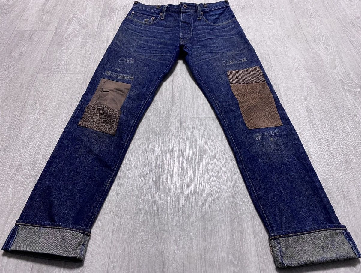 Rugby Ralph Lauren Rugby Ralph Lauren Faded Patchwork Stitched Jeans Denim Size US 31 - 4 Thumbnail