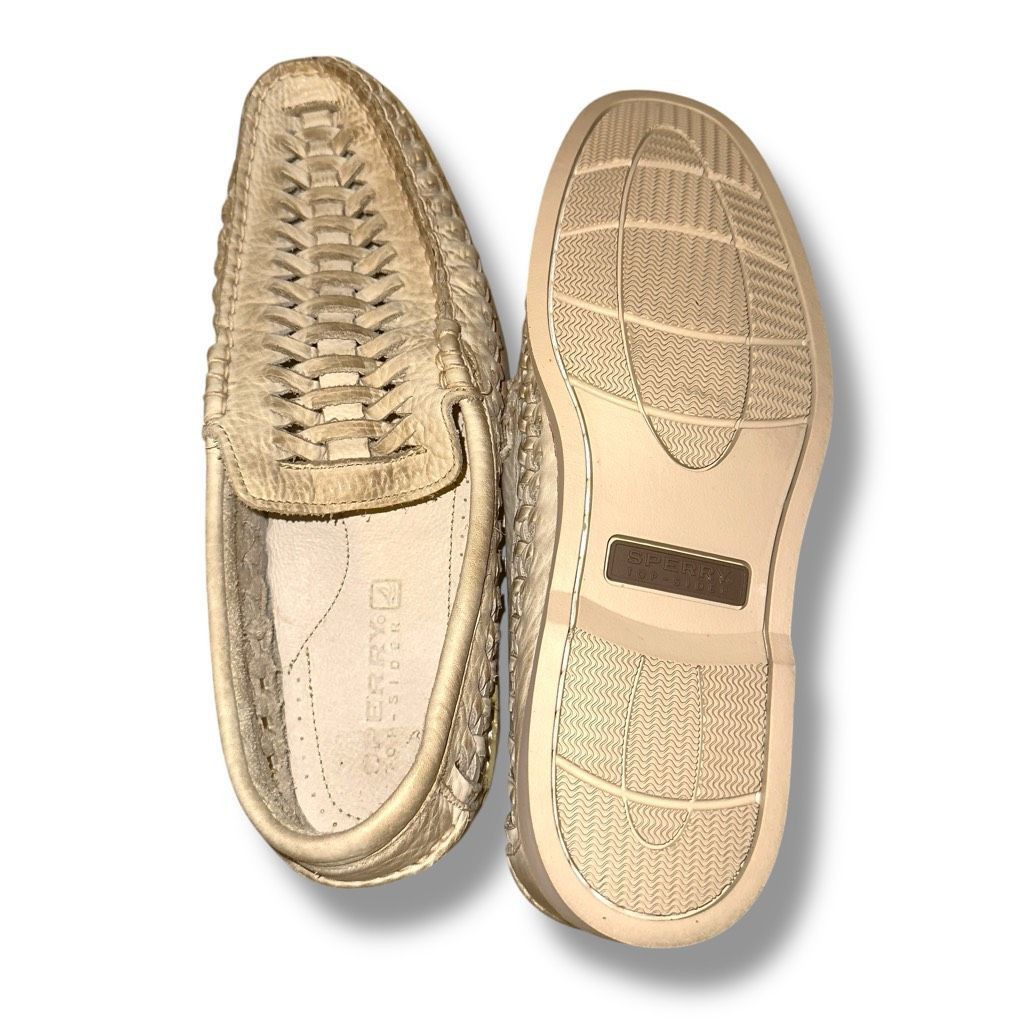 Sperry New Sperry Top Sider Distressed Off-White Woven Loafers Sz 8 Size US 8.5 / EU 41-42 - 12 Thumbnail