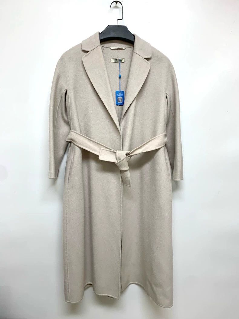Max Mara MaxMara Wool Classic Beige Coat -dmc Size US M / EU 48-50 / 2 - 1 Thumbnail