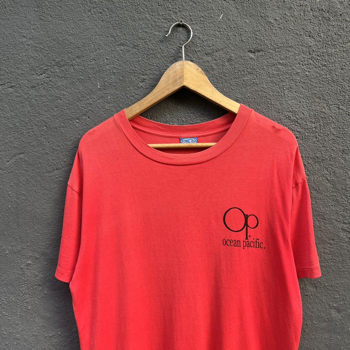 Ocean Pacific Thrashed Faded Vintage 90s Ocean Pacific Surfing Brand Tee Size US L / EU 52-54 / 3 - 4 Thumbnail