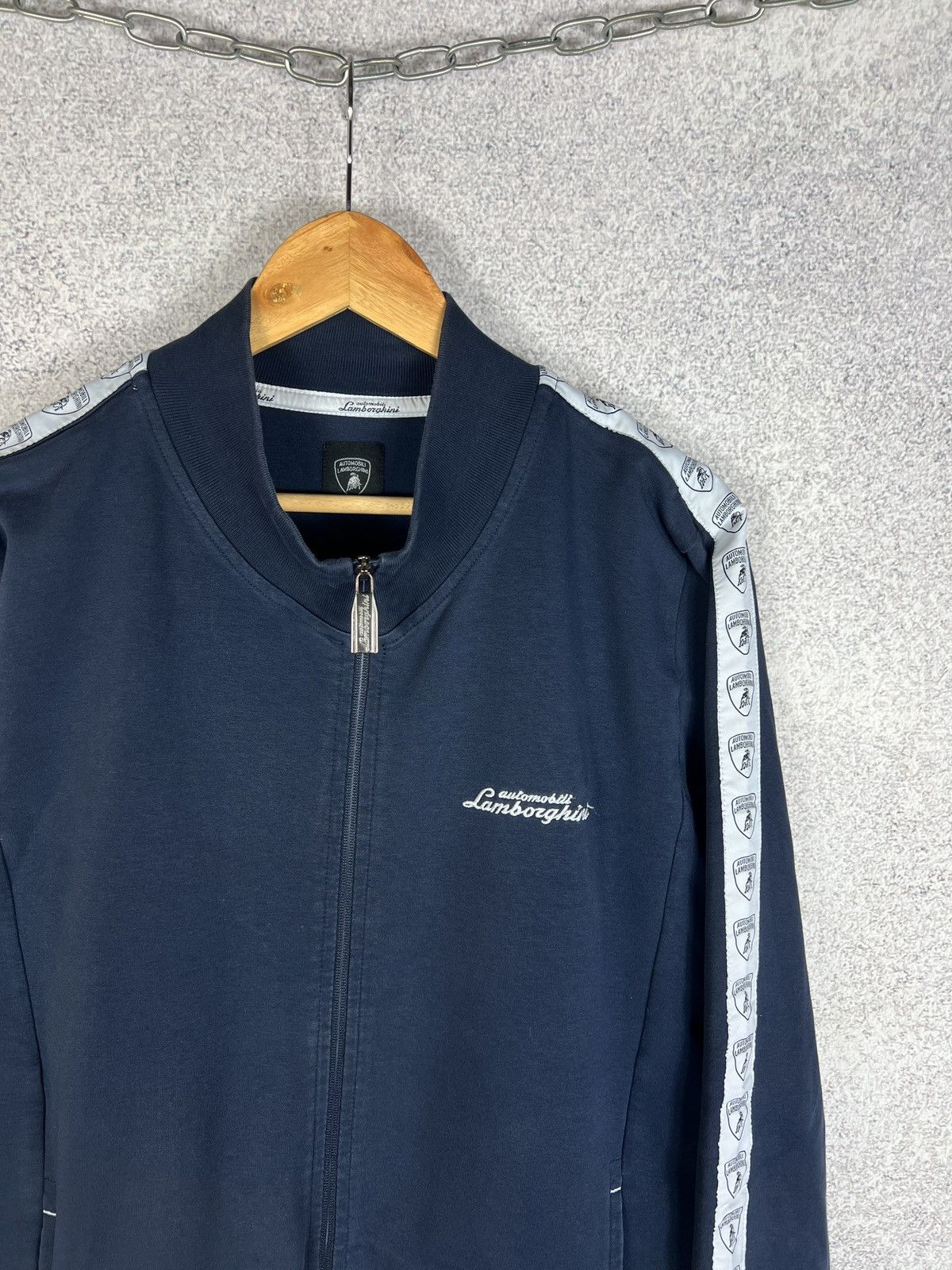 Lamborghini Vintage Lamborghini Automobili Full Zip Racing Jacket Size US M / EU 48-50 / 2 - 2 Thumbnail