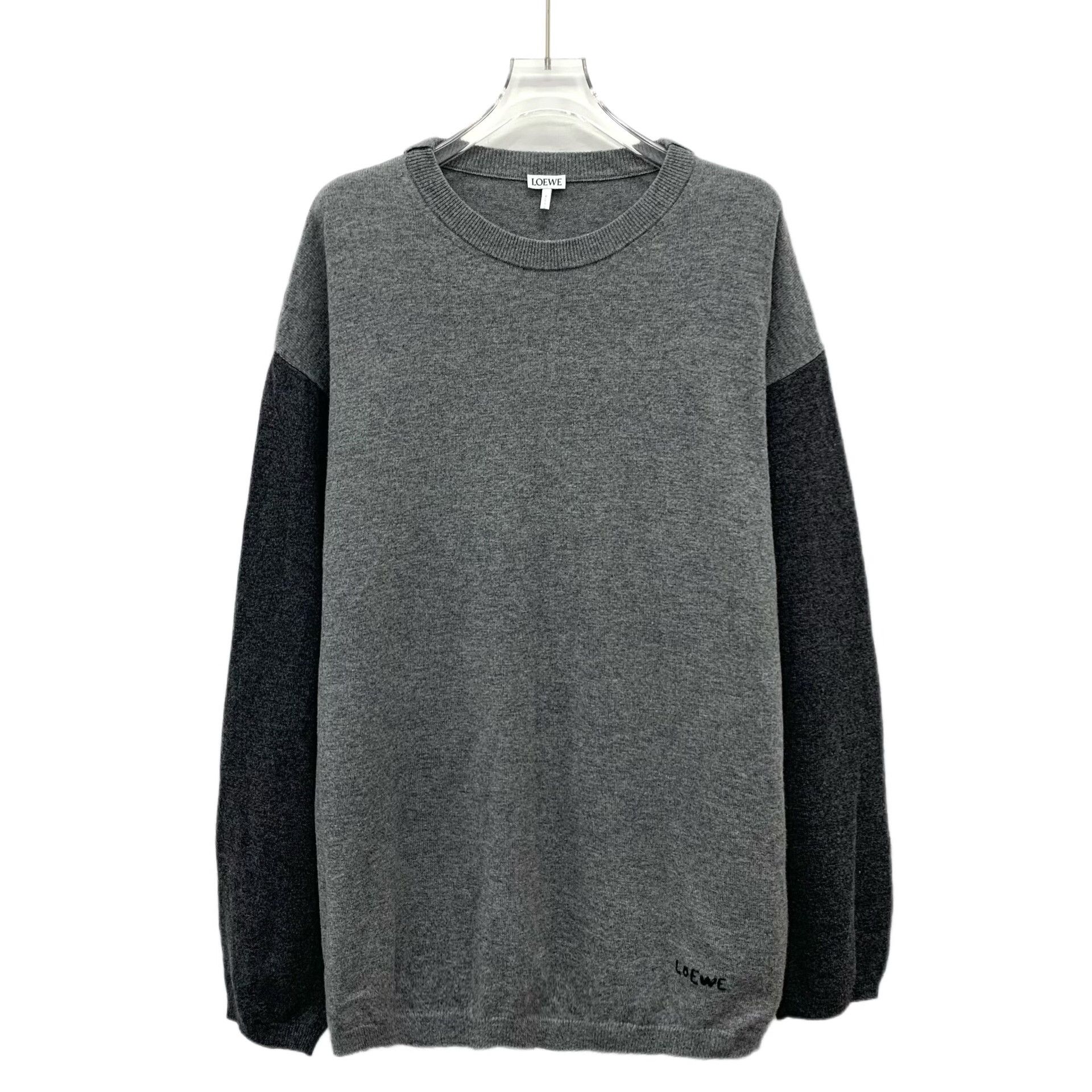 Loewe Loewe Colorblock Logo Wool Crewneck Sweater Size US L / EU 52-54 / 3 - 1 Thumbnail