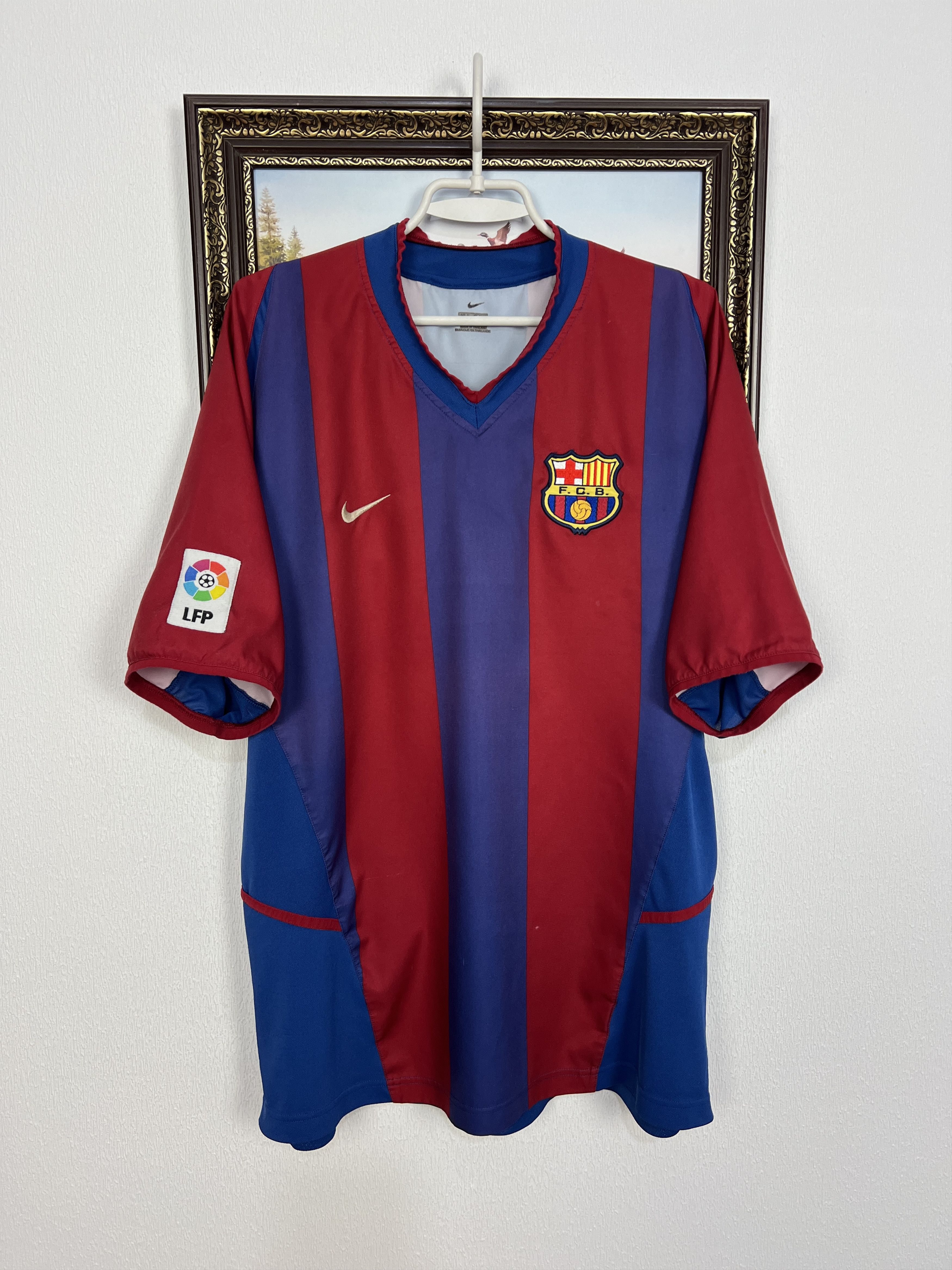 Nike Barcelona Home football shirt Soccer Jersey Camiseta Trikot Size US XL / EU 56 / 4 - 1 Thumbnail