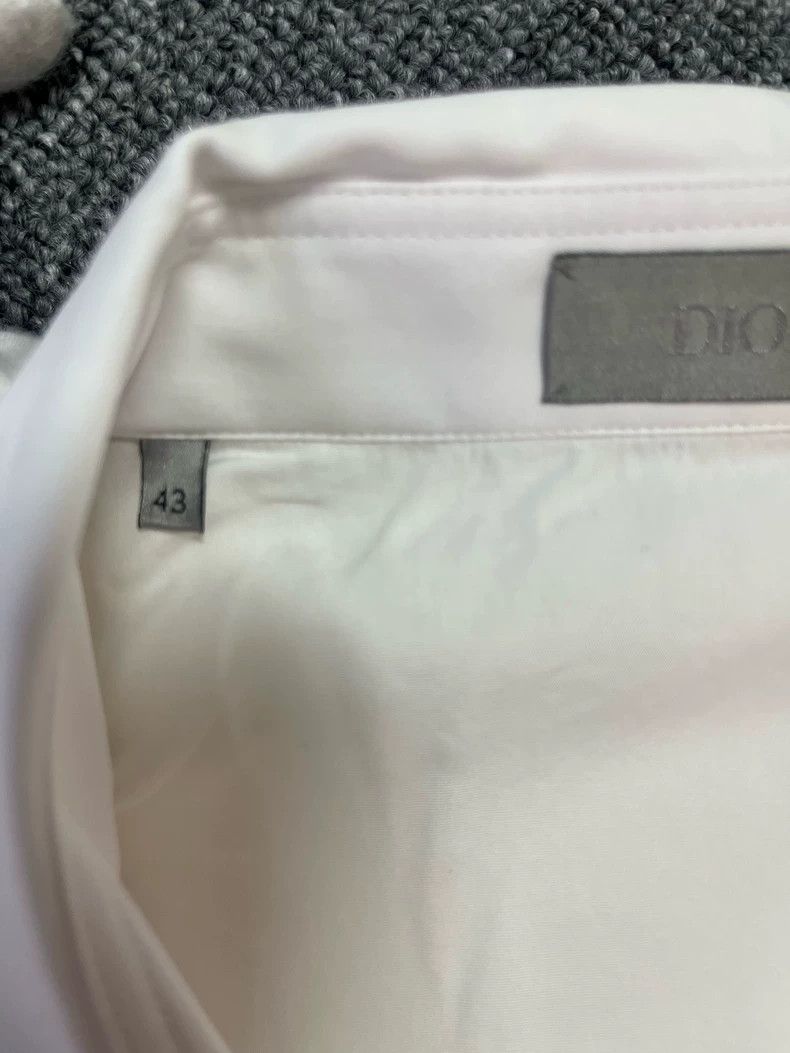 Dior Dior Size43 Collar logo embroidered white long-sleeved shir Size US XS / EU 42 / 0 - 4 Thumbnail