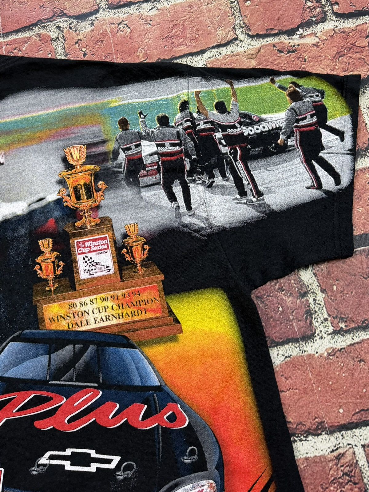 Chase Authentics Vintage Dale Earnhardt Tee Evolution Of The Man AOP Nascar Size US L / EU 52-54 / 3 - 9 Thumbnail