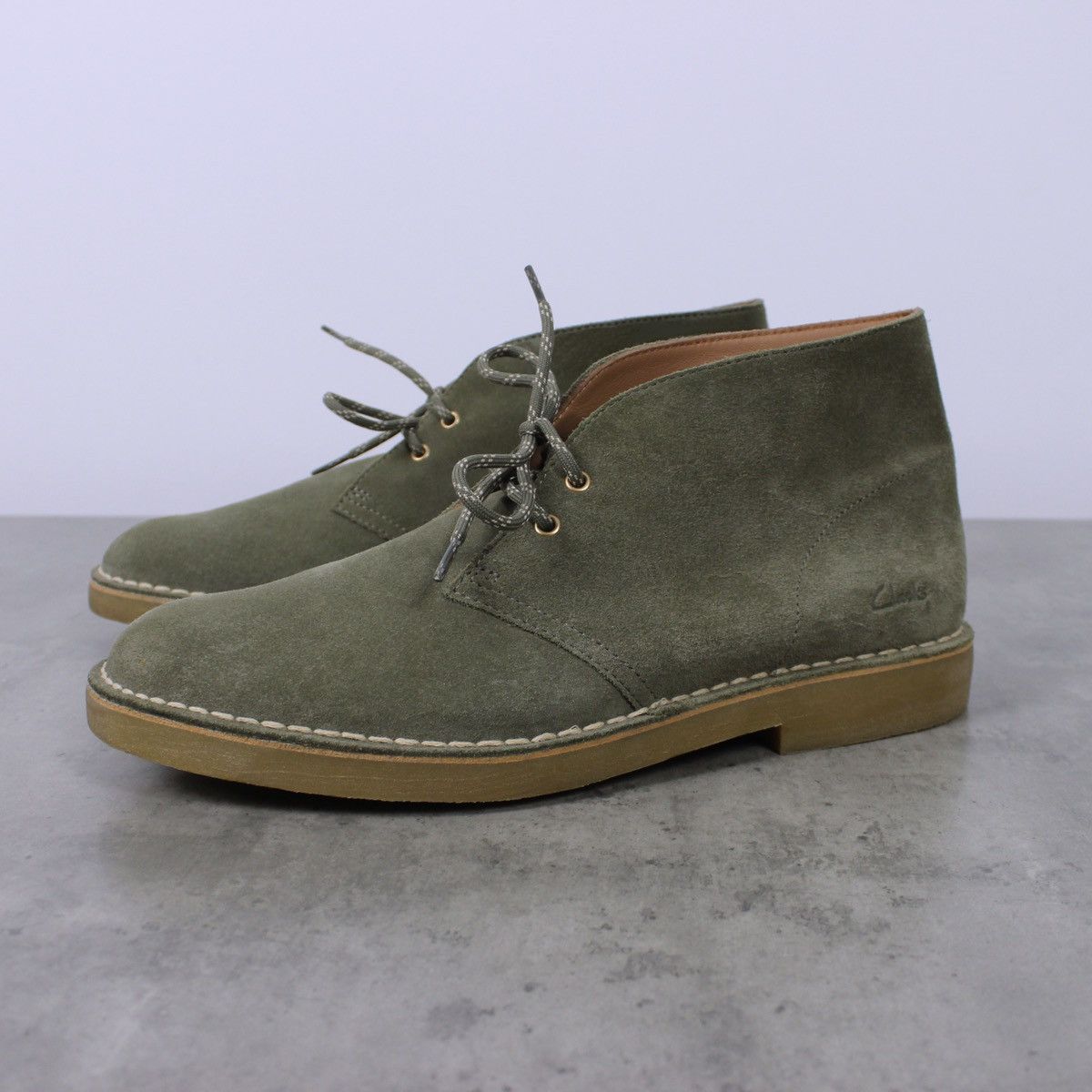 Clarks Clarks Suede Desert Boots Olive Size US 11 / EU 44 - 1 Thumbnail