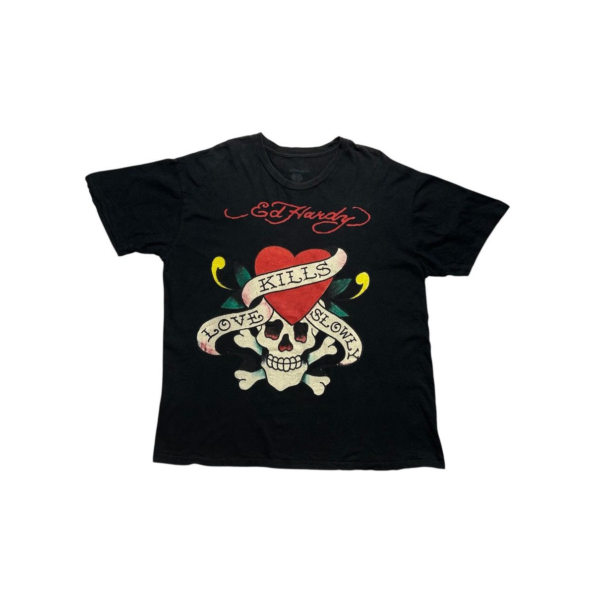 Ed Hardy Ed Hardy Skull and Heart Tshirt Size US L / EU 52-54 / 3 - 1 Thumbnail