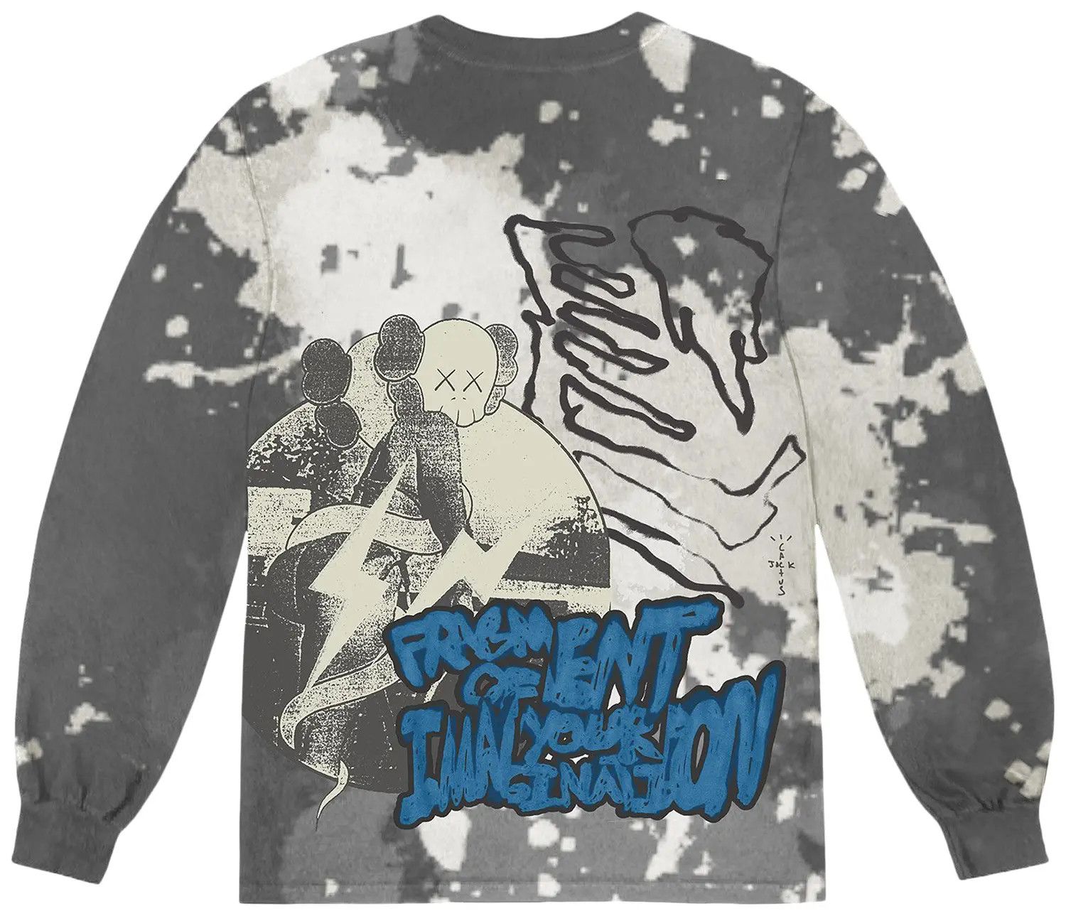 Travis Scott Travis Scott x KAWS For Fragment L/STee 'Tie Dye' Size US L / EU 52-54 / 3 - 2 Thumbnail