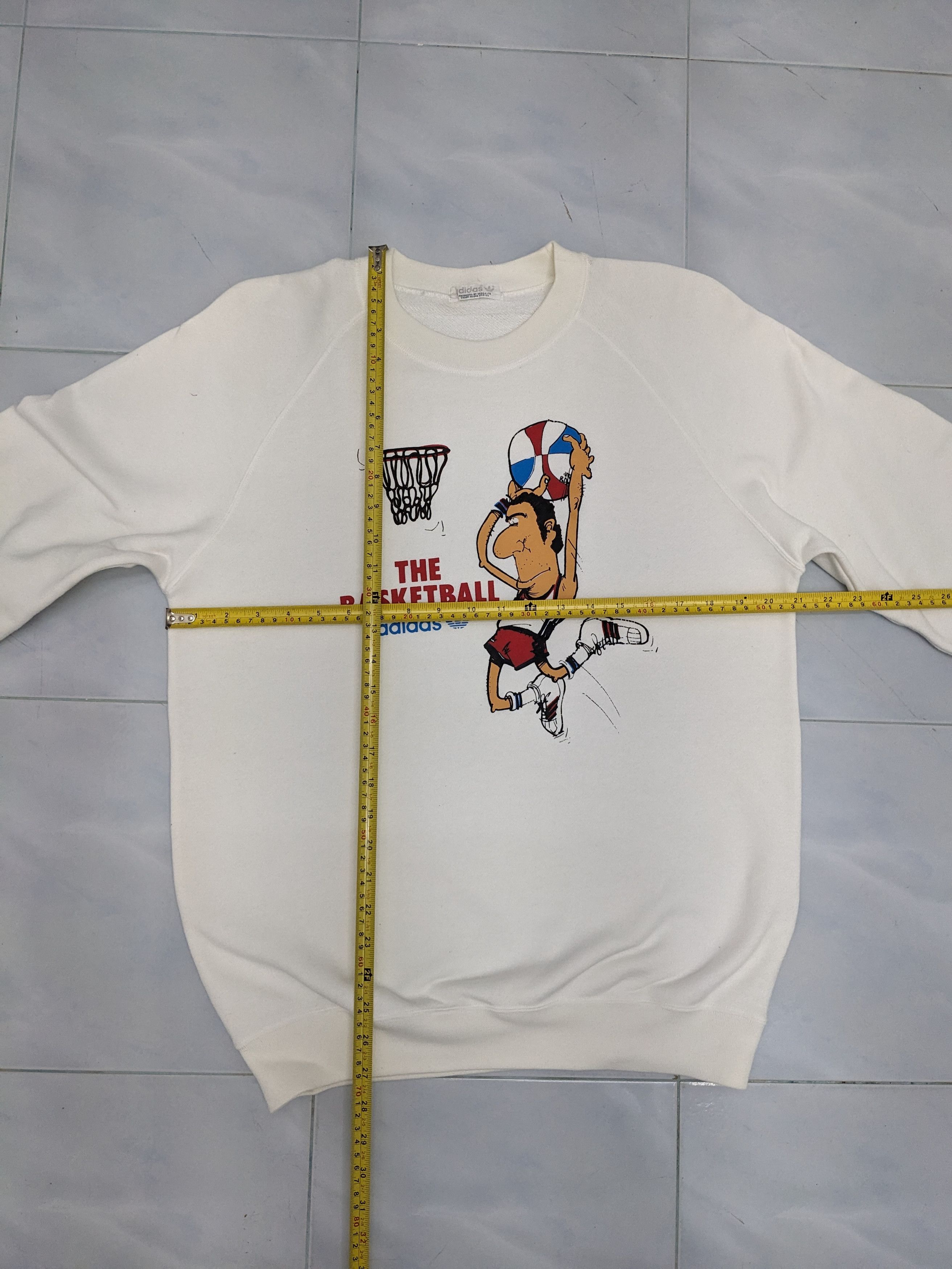 Adidas VINTAGE 80S ADIDAS THE BASKETBALL SWEATSHIRT Size US L / EU 52-54 / 3 - 8 Thumbnail