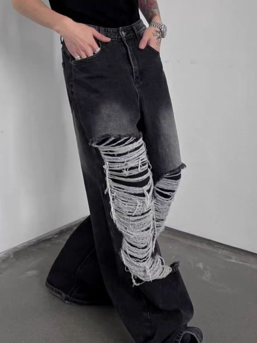 Japanese Brand × Vintage Black High Street Vintage Loose Jeans Size US 32 / EU 48 - 1 Thumbnail
