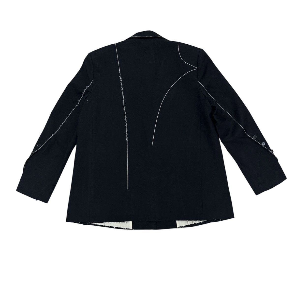 Maison Margiela Maison margiela Contrast Stitch Jacket Embroidered Poem Size S / US 4 / IT 40 - 2 Thumbnail