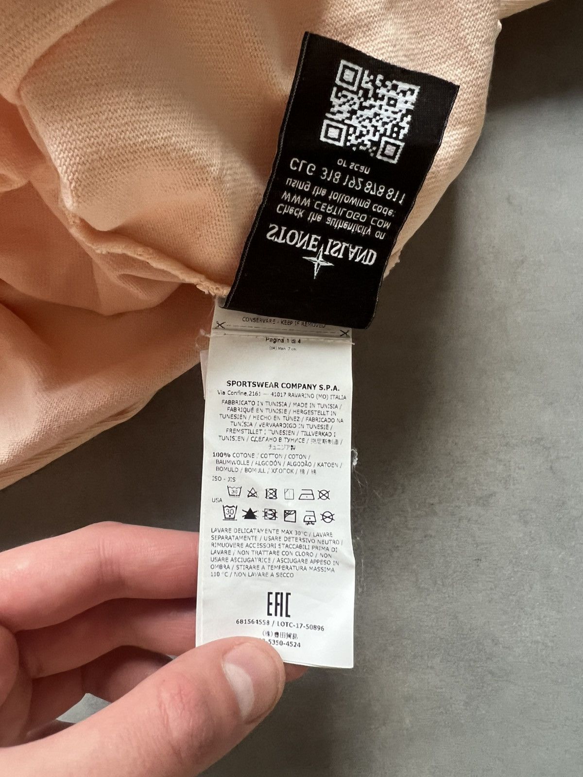 Stone Island Stone Island Apricot Sweatshirt Size US XL / EU 56 / 4 - 8 Thumbnail