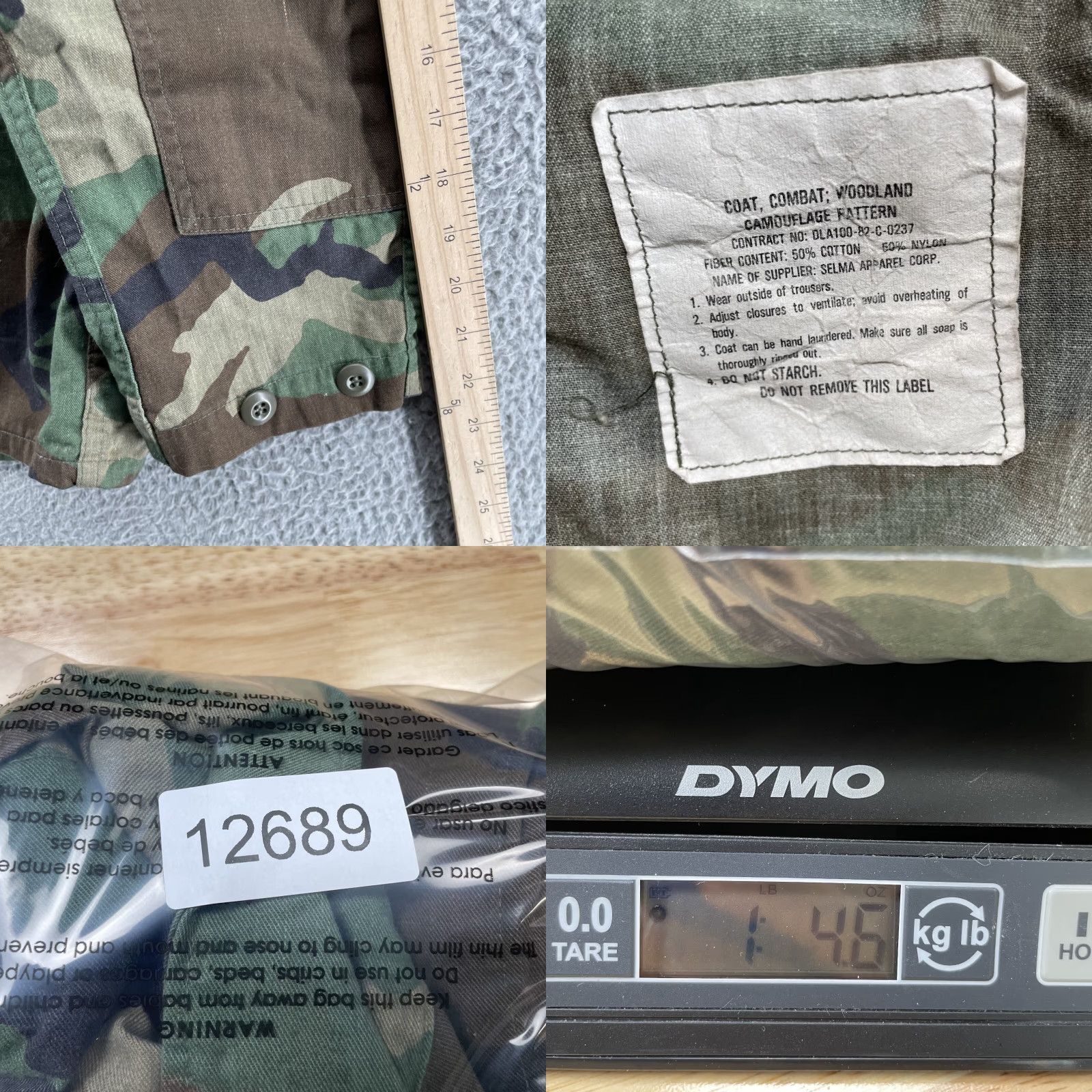 Vintage VINTAGE US Army Jacket Men's Camo Woodland Field Utility Barn Workwear Outdoor M Mens Size US M / EU 48-50 / 2 - 8 Thumbnail