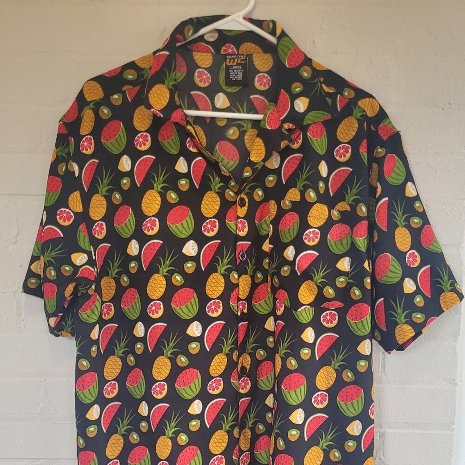 Boulder Creek Walnut Creek Fruit Print Button Down Shirt Men's Large Size US L / EU 52-54 / 3 - 1 Thumbnail