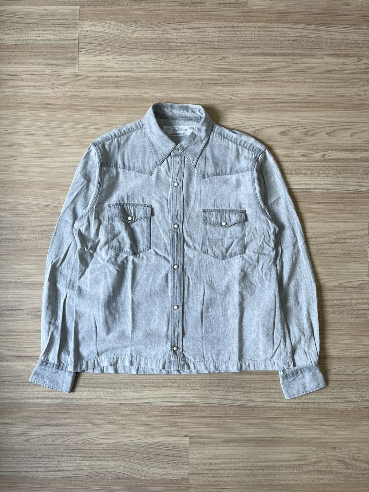 Japanese Brand Never Seen Thing Long Sleeve Shirt Size US S / EU 44-46 / 1 - 1 Thumbnail