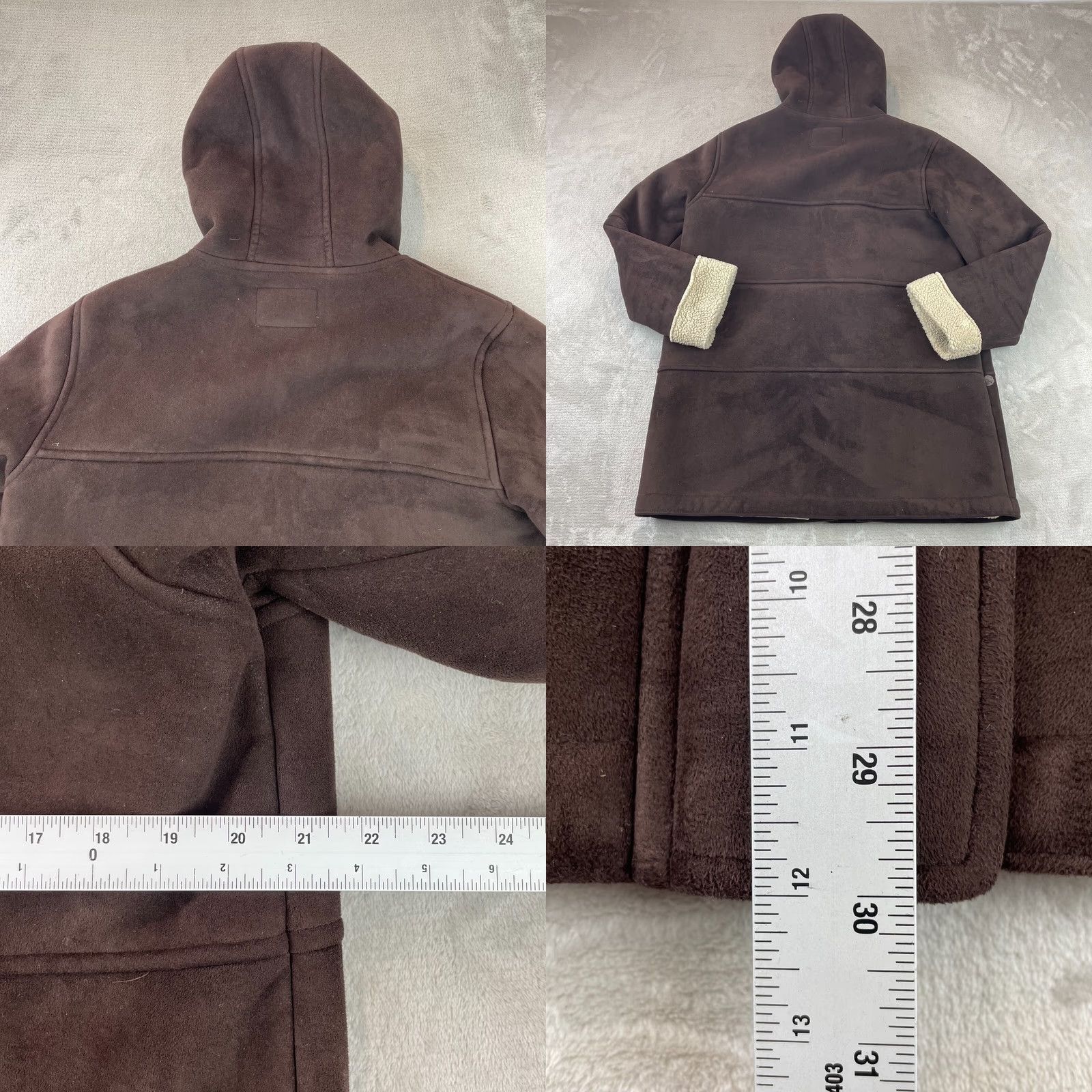 Ralph Lauren VINTAGE Lauren Ralph Lauren Coat Jacket Women Small Chocolate Brown Toggle Hooded LRL Coat Size S / US 4 / IT 40 - 10 Thumbnail
