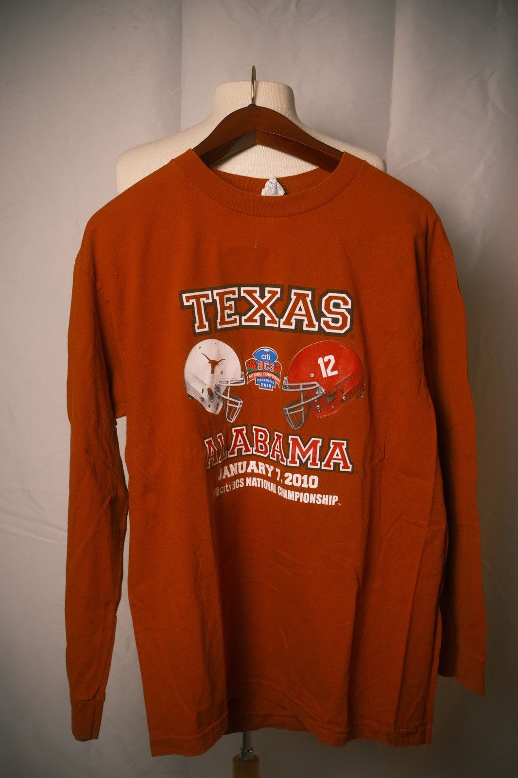 Alstyle Texas vs Alabama 2010 BCS National Championship Long Sleeve Size US L / EU 52-54 / 3 - 1 Thumbnail