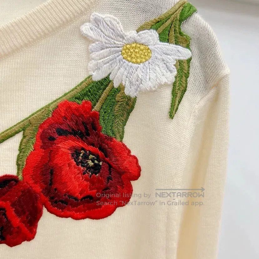Dolce & Gabbana Dolce & Gabbana Floral Sweater. Size S / US 4 / IT 40 - 6 Thumbnail