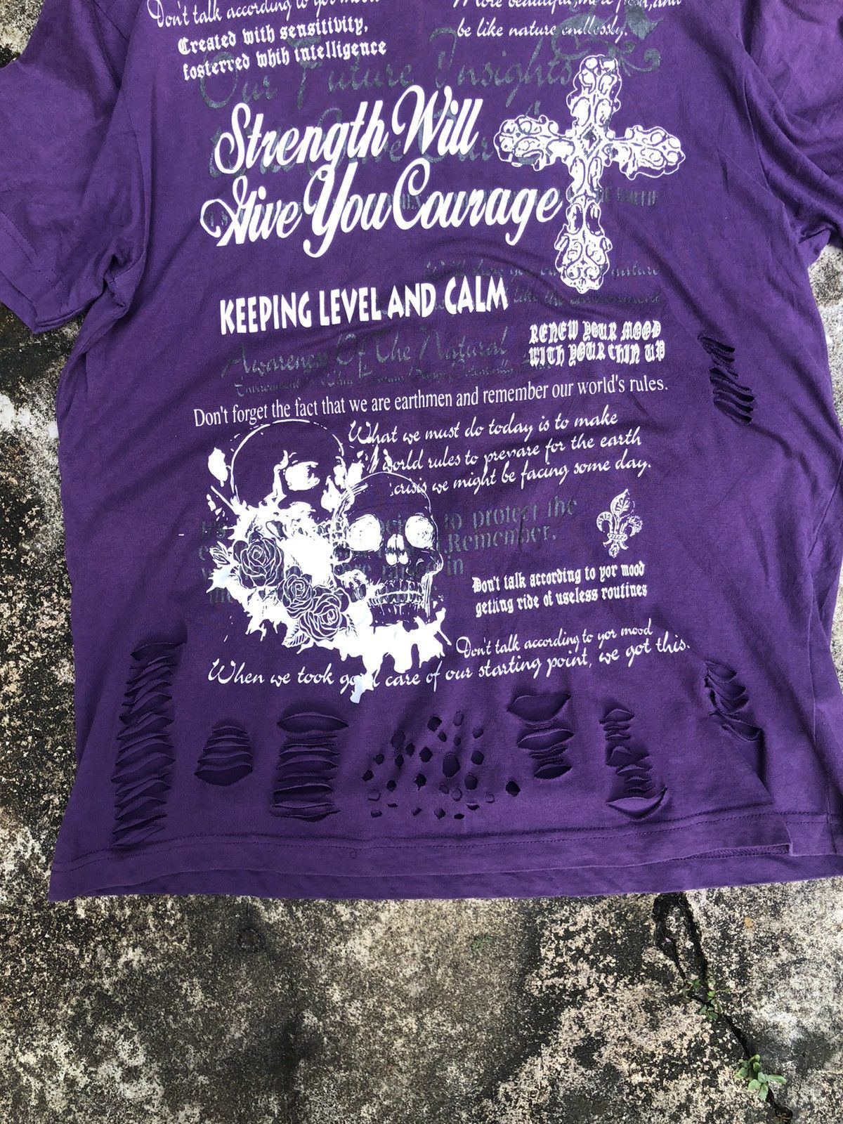 If Six Was Nine × Japanese Brand × Le Grande Bleu (L.G.B.) Japanese Beaumont Carr Poem T-Shirt Distressed Grunge Punk Size US M / EU 48-50 / 2 - 3 Thumbnail