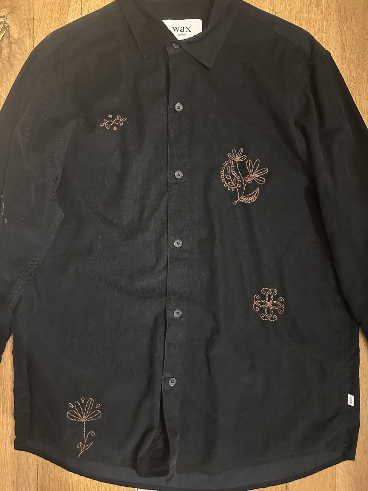 Wax London Wax London Doodle Cord Embroidered Long Sleeve Shirt - Small Size US S / EU 44-46 / 1 - 4 Thumbnail