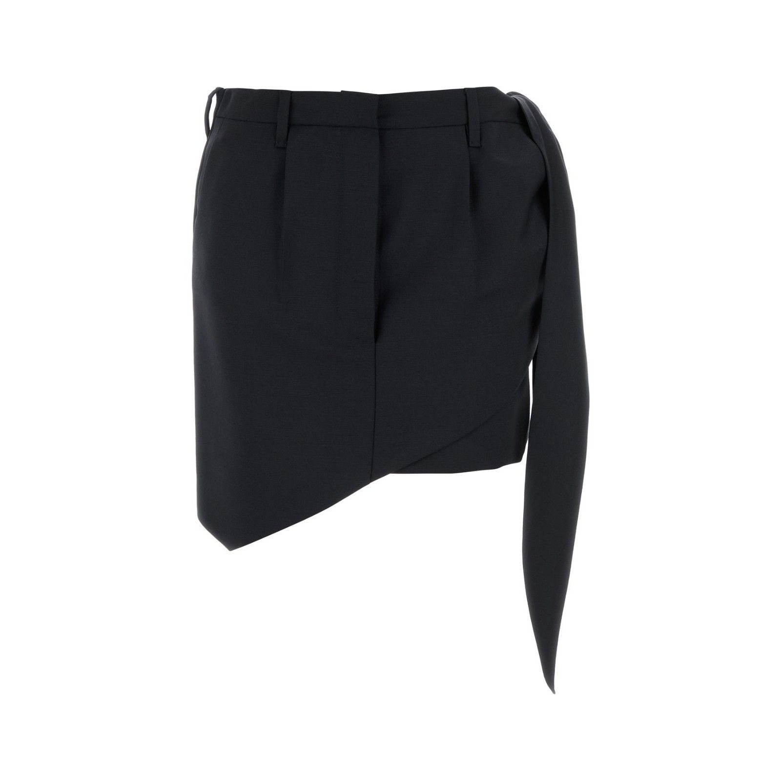 Prada PRADA Midnight Blue Mohair Blend Mini Skirt New & Authentic Size 28" / US 6 / IT 42 - 1 Thumbnail