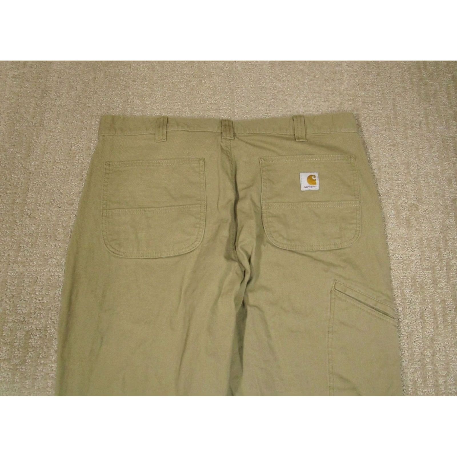 Carhartt Carhartt Jeans Men 38x34 Brown Carpenter Straight Utility Canvas Pants Workwear Size US 38 / EU 54 - 4 Thumbnail