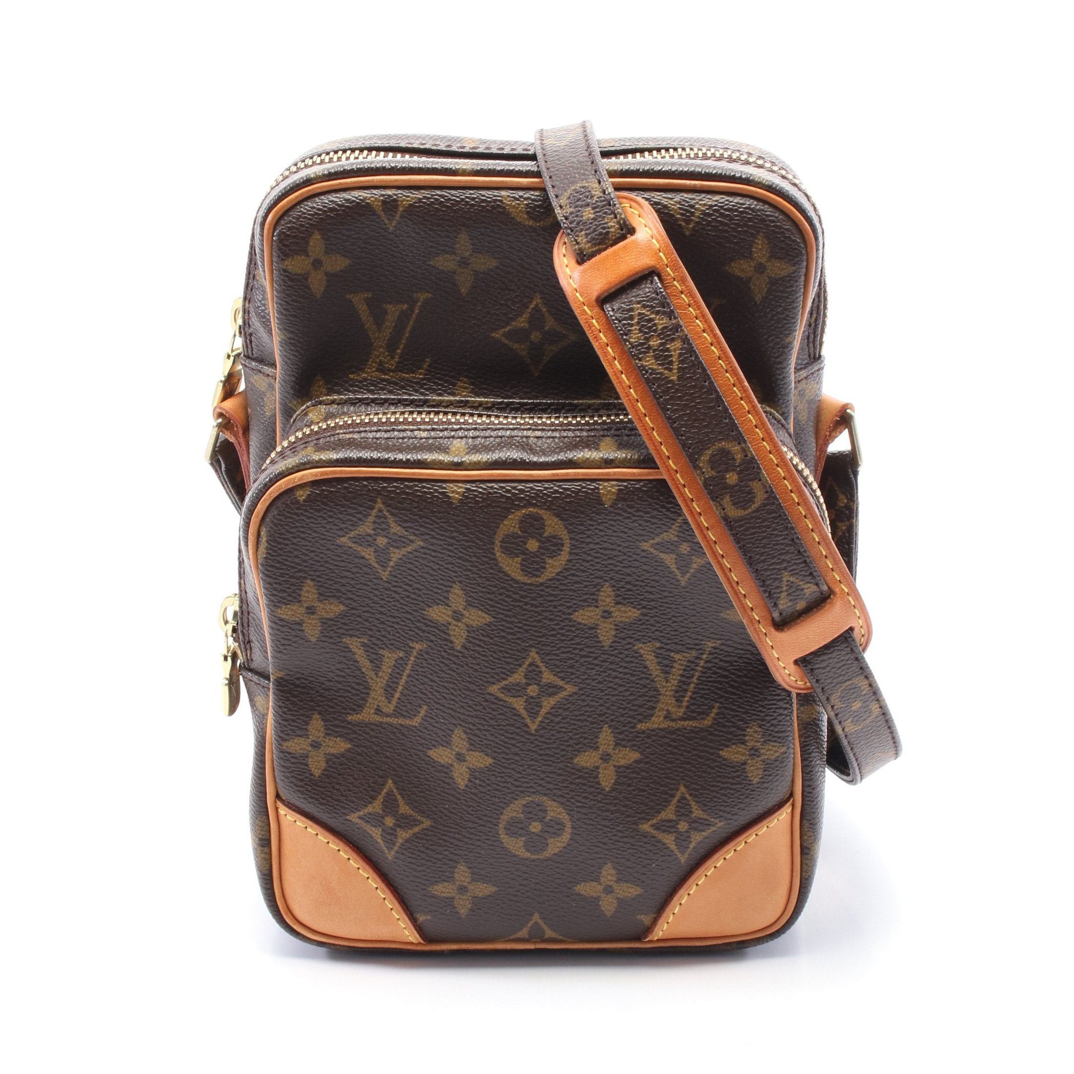 Louis Vuitton Louis Vuitton Amazon Monogram Shoulder Bag Leather Brown Size ONE SIZE - 1 Thumbnail
