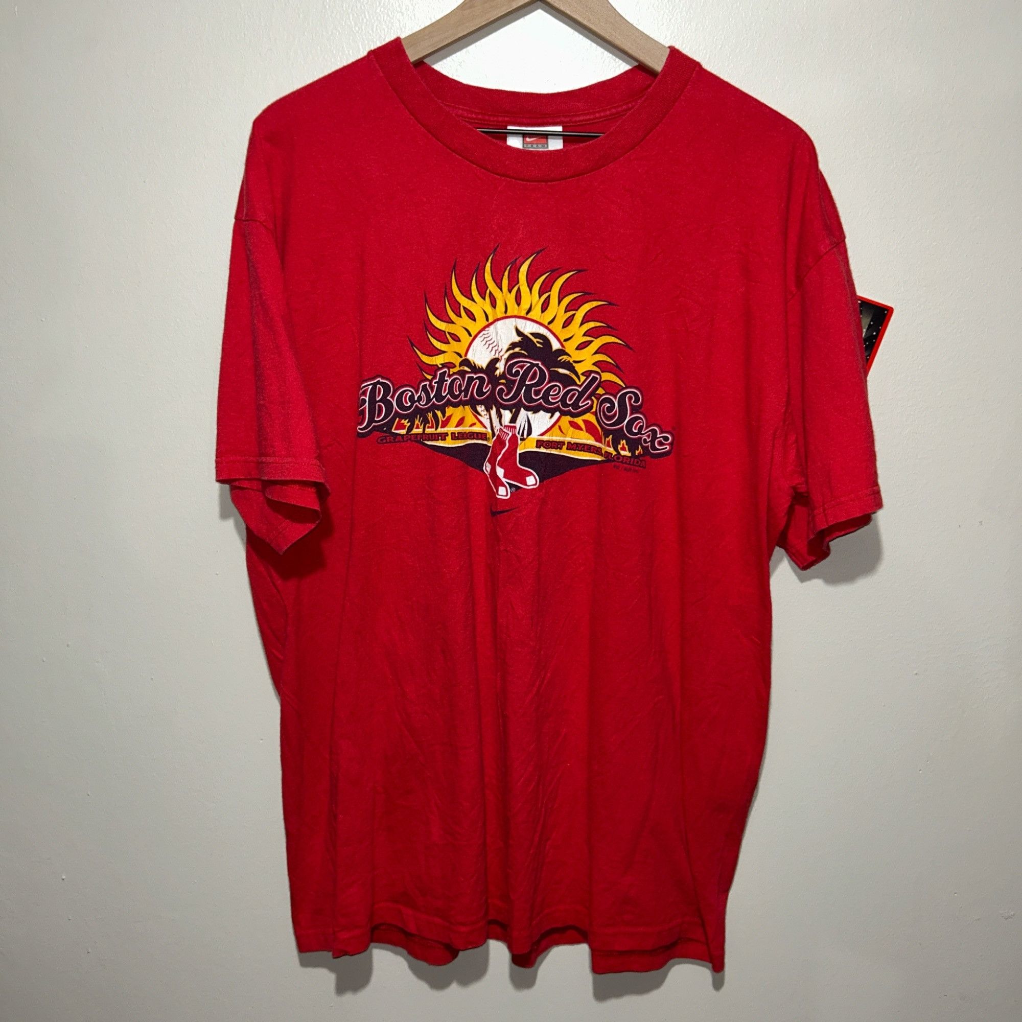 Nike Y2K Nike Boston Red Sox Shirt Size US L / EU 52-54 / 3 - 1 Thumbnail
